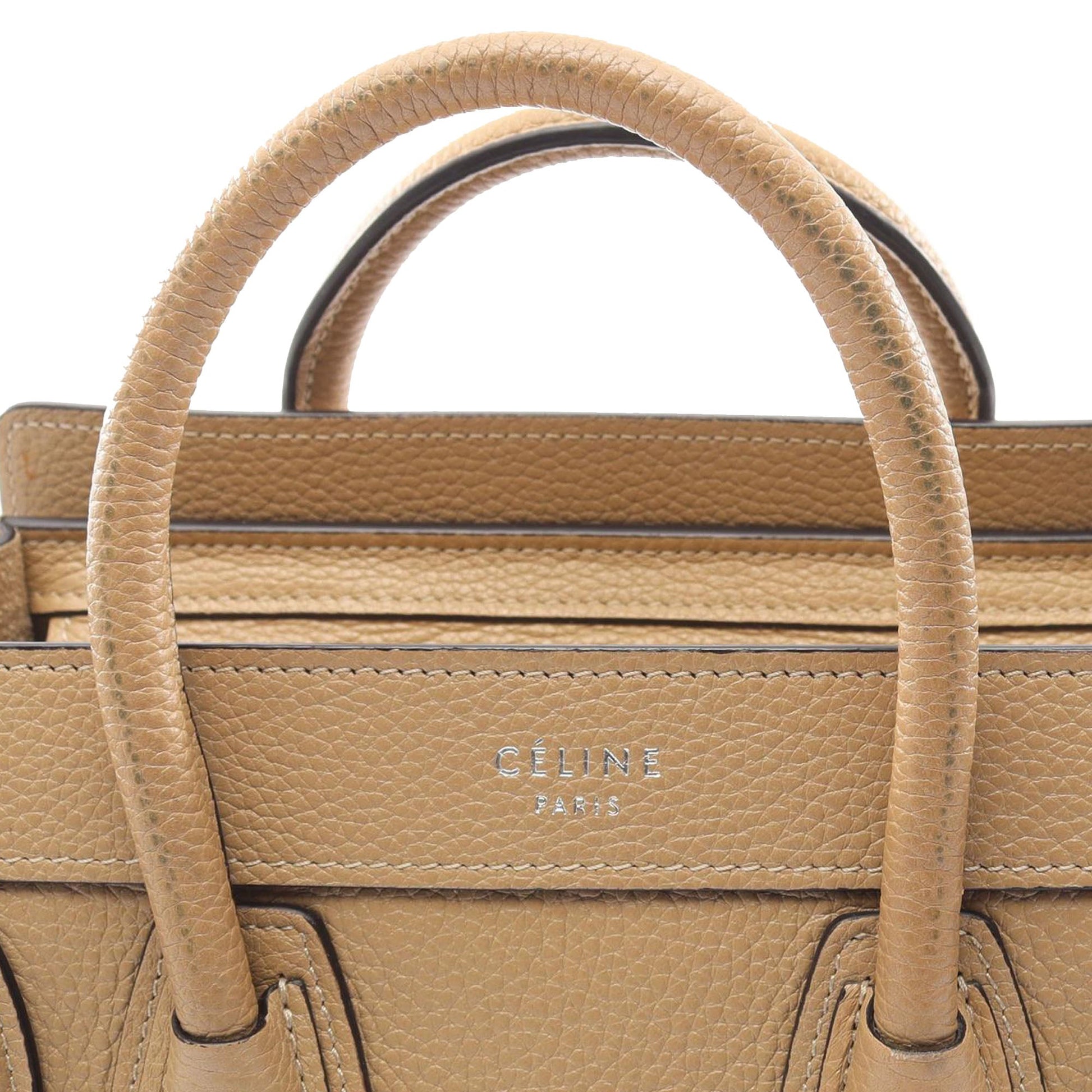 Celine Nano Leather Luggage Tote