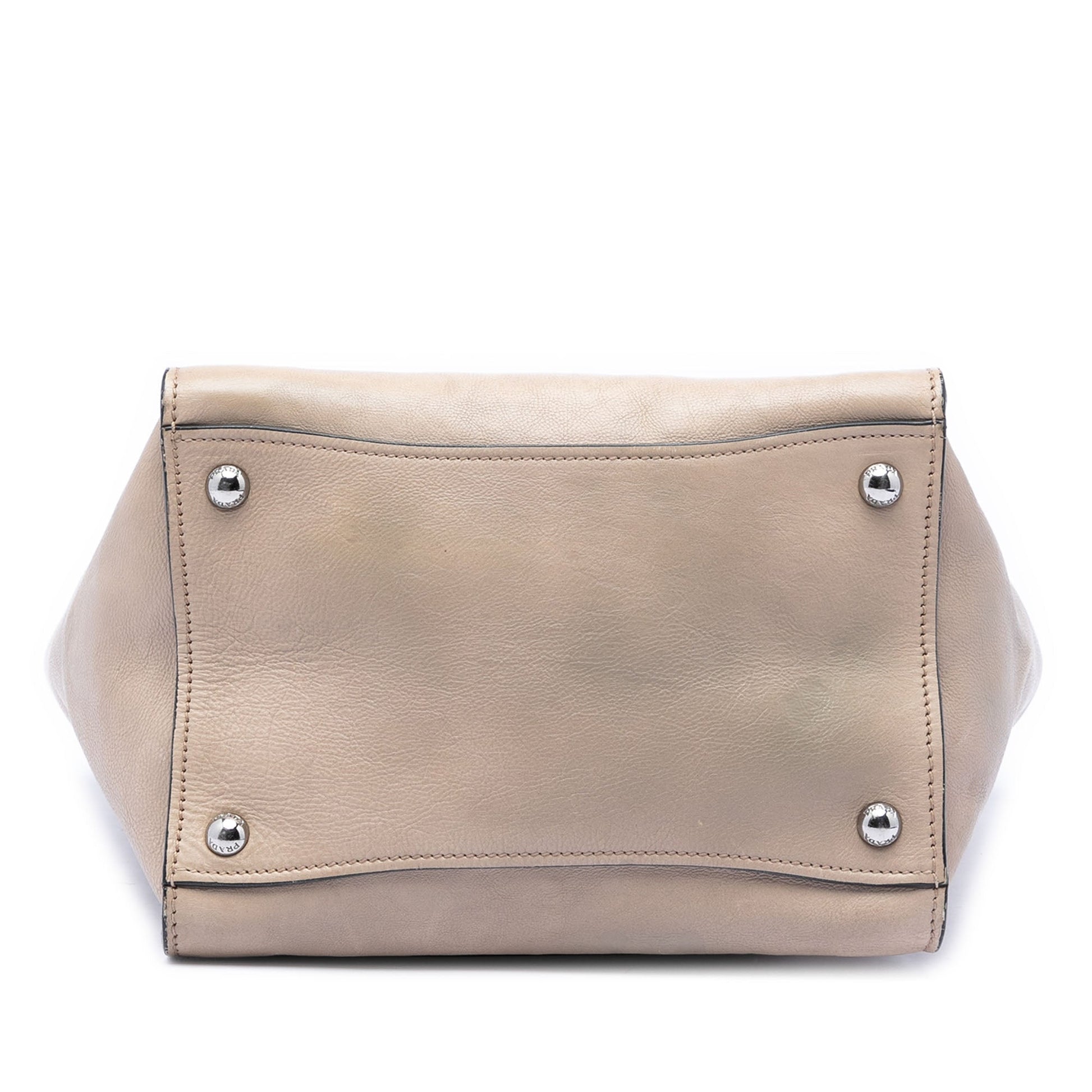 Prada Small Glace Calf Twin Pocket Satchel