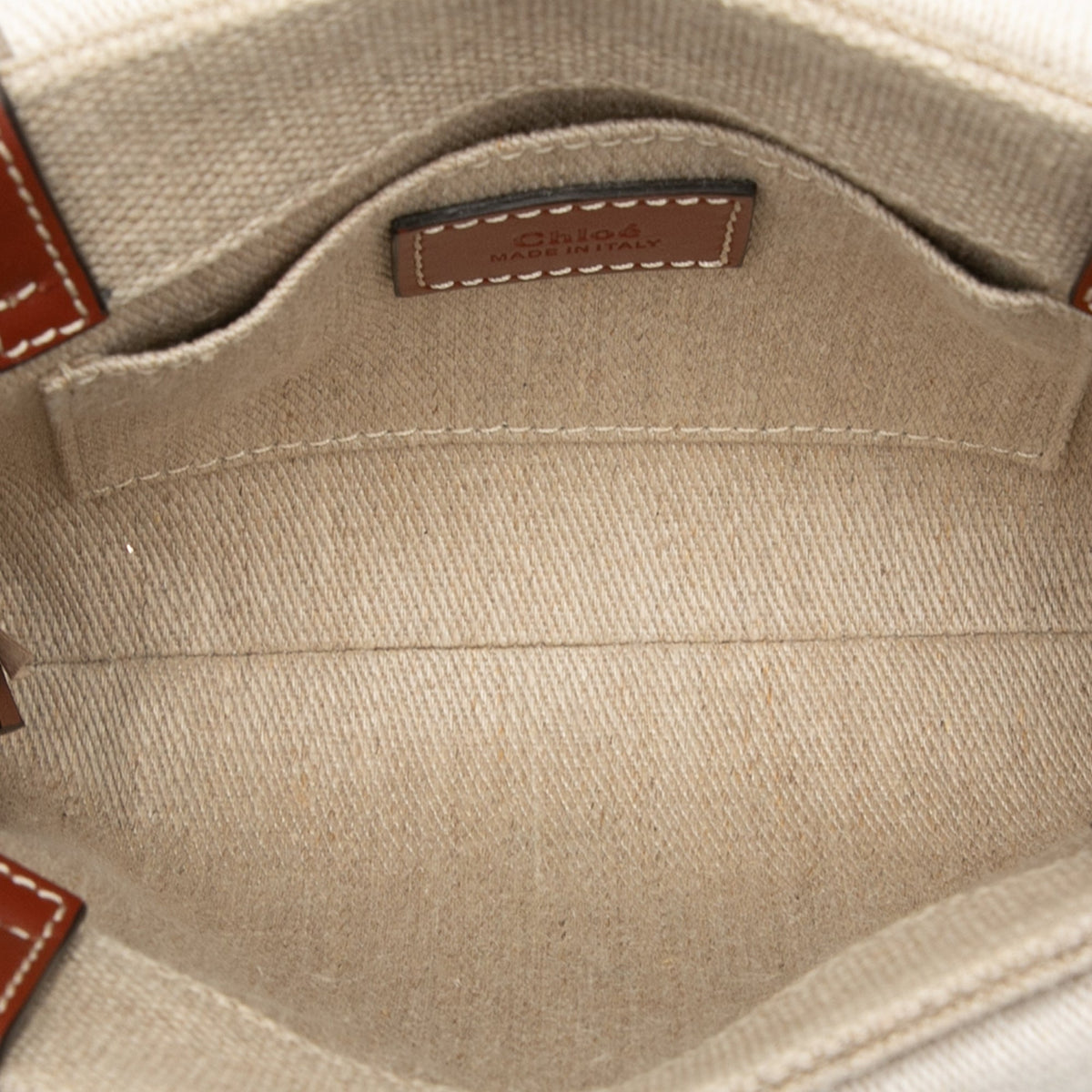 Chloé Mini Canvas Woody Satchel