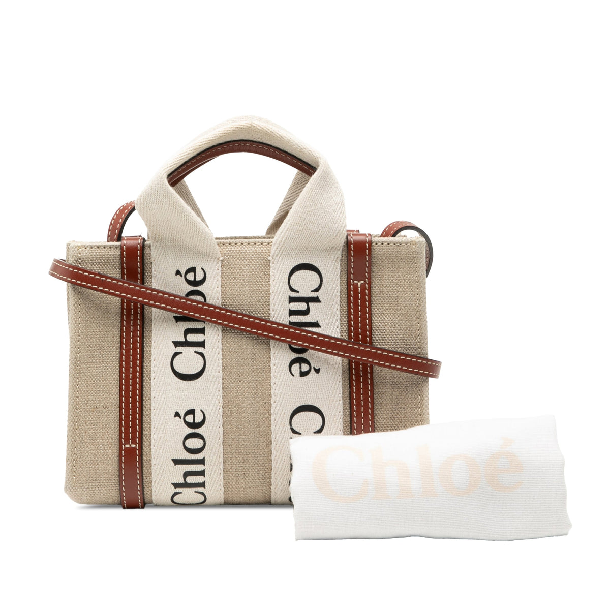Chloé Mini Canvas Woody Satchel
