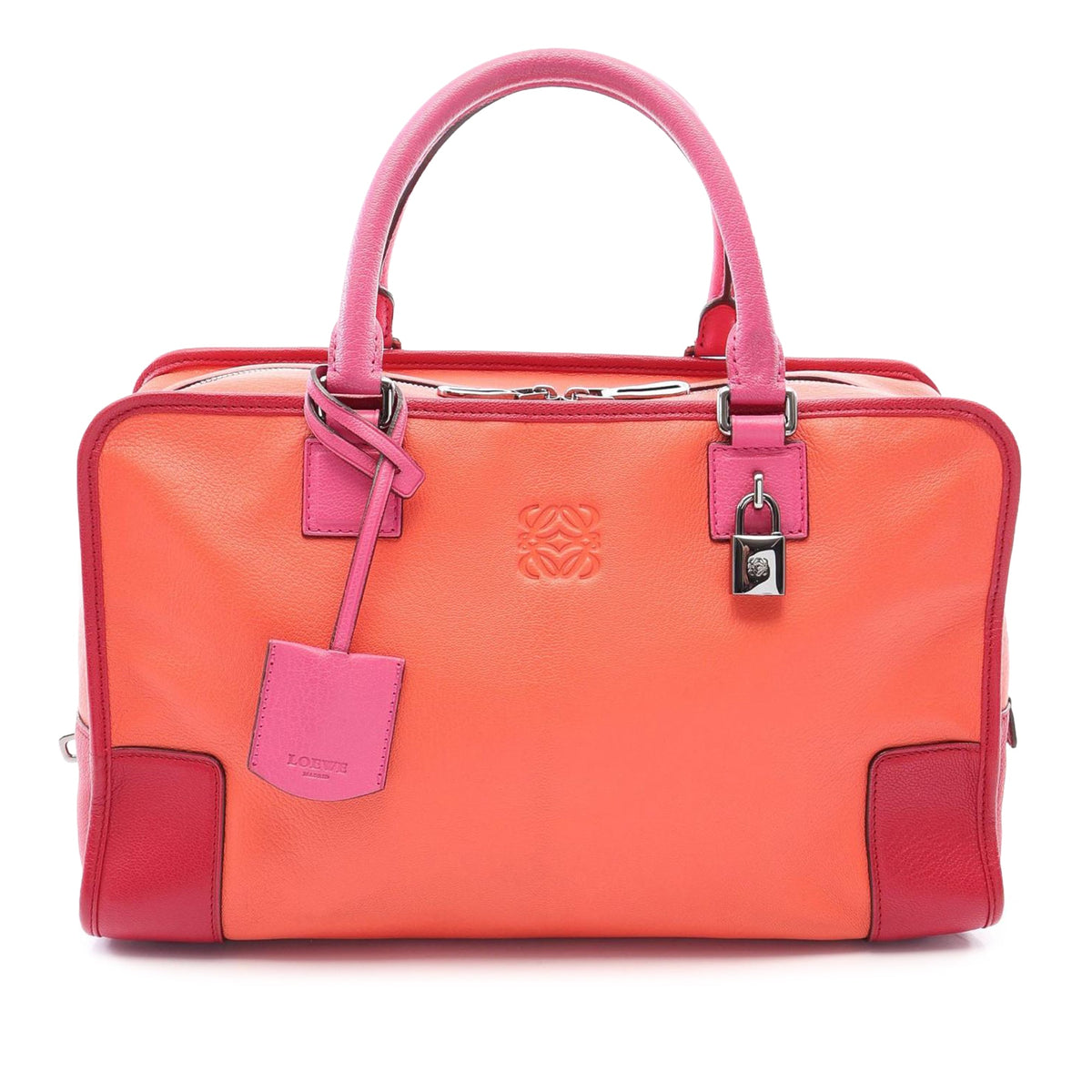 LOEWE Tricolor Goatskin Amazona 36 — Orange