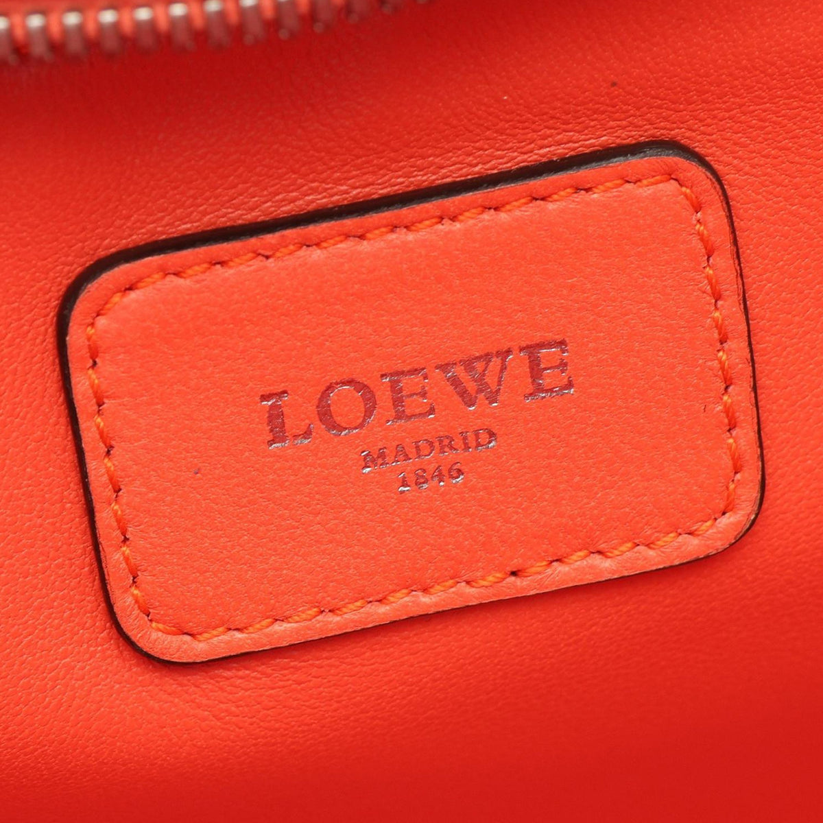 LOEWE Tricolor Goatskin Amazona 36 — Orange