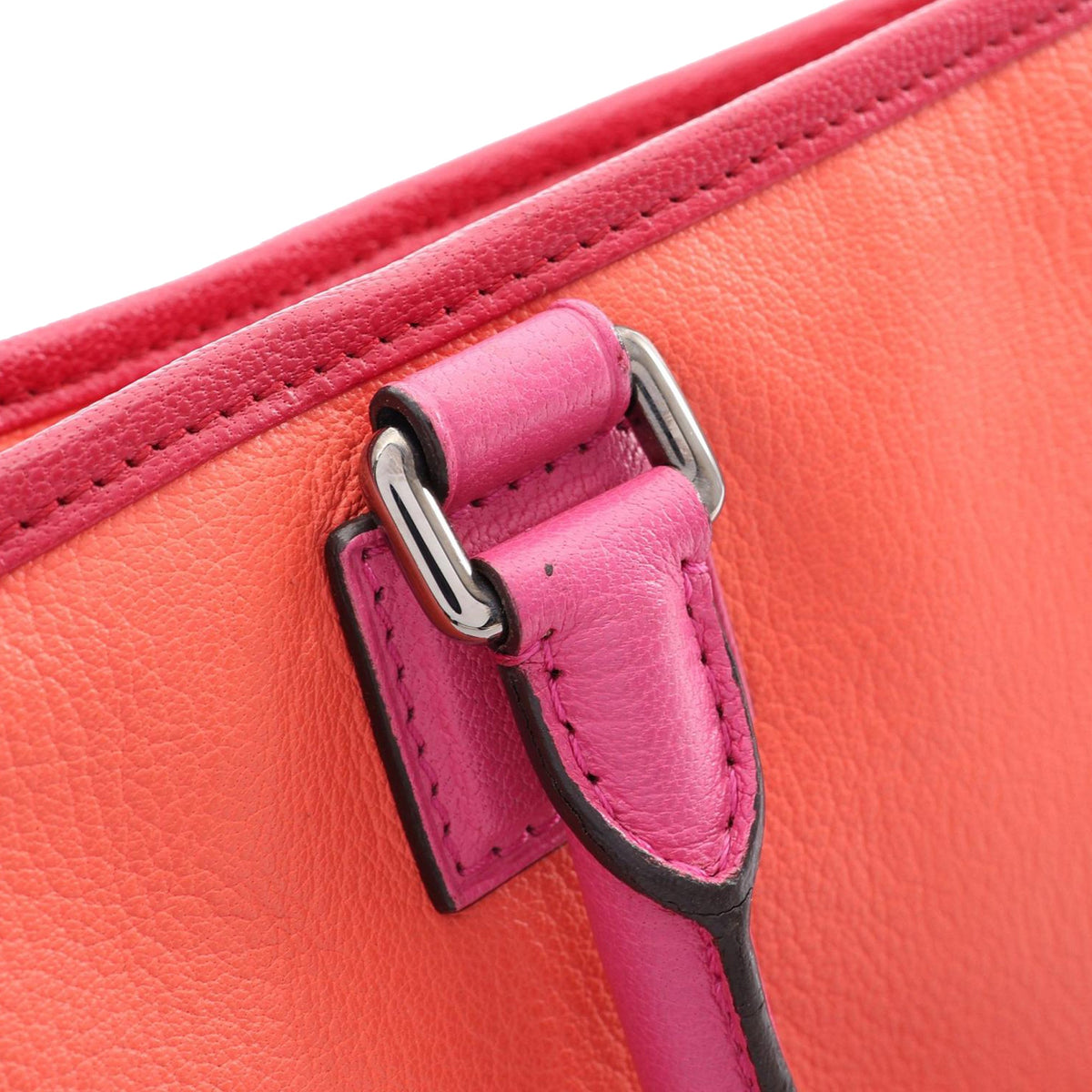 LOEWE Tricolor Goatskin Amazona 36 — Orange