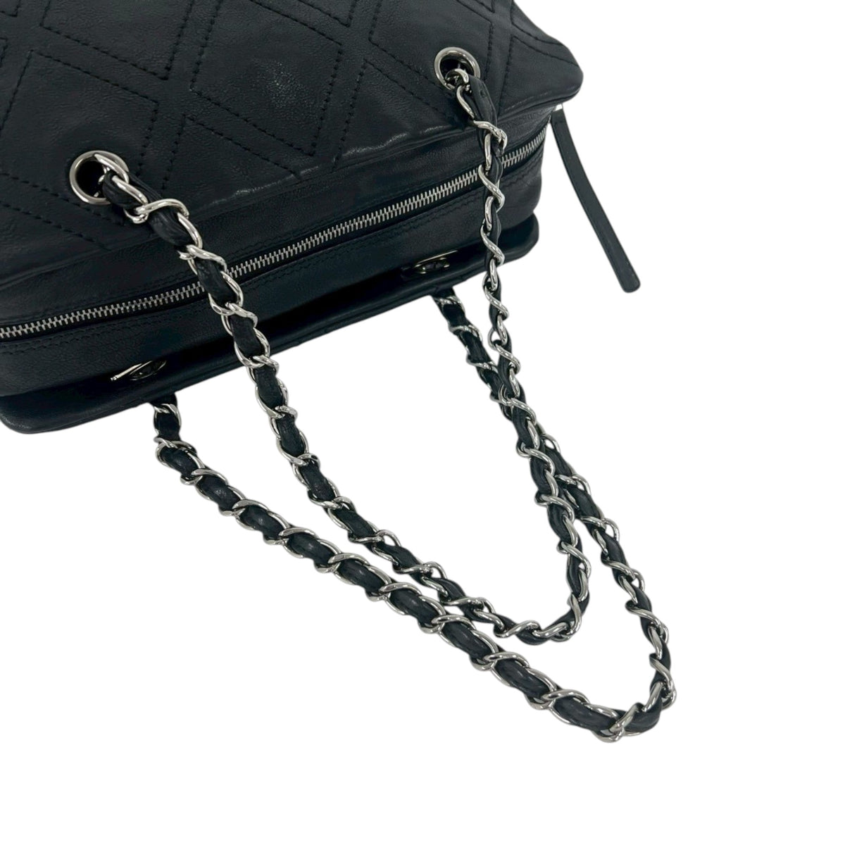 Chanel Large CC Calfskin Diamond Stitch Tote