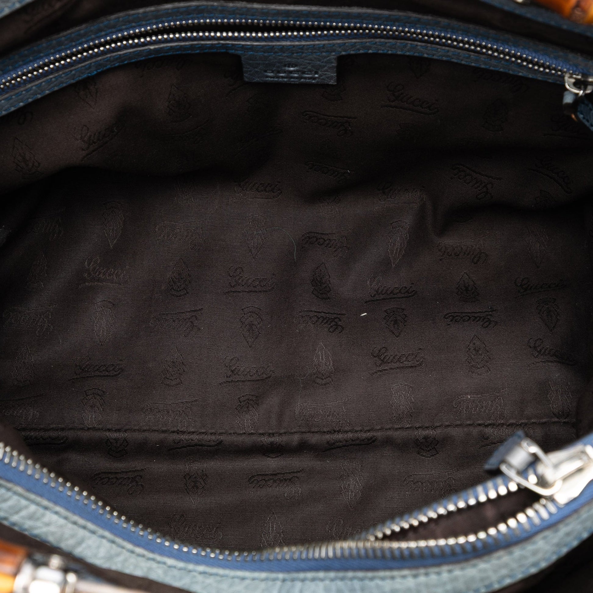 Gucci Medium GG Canvas Bamboo Libeccio Tote