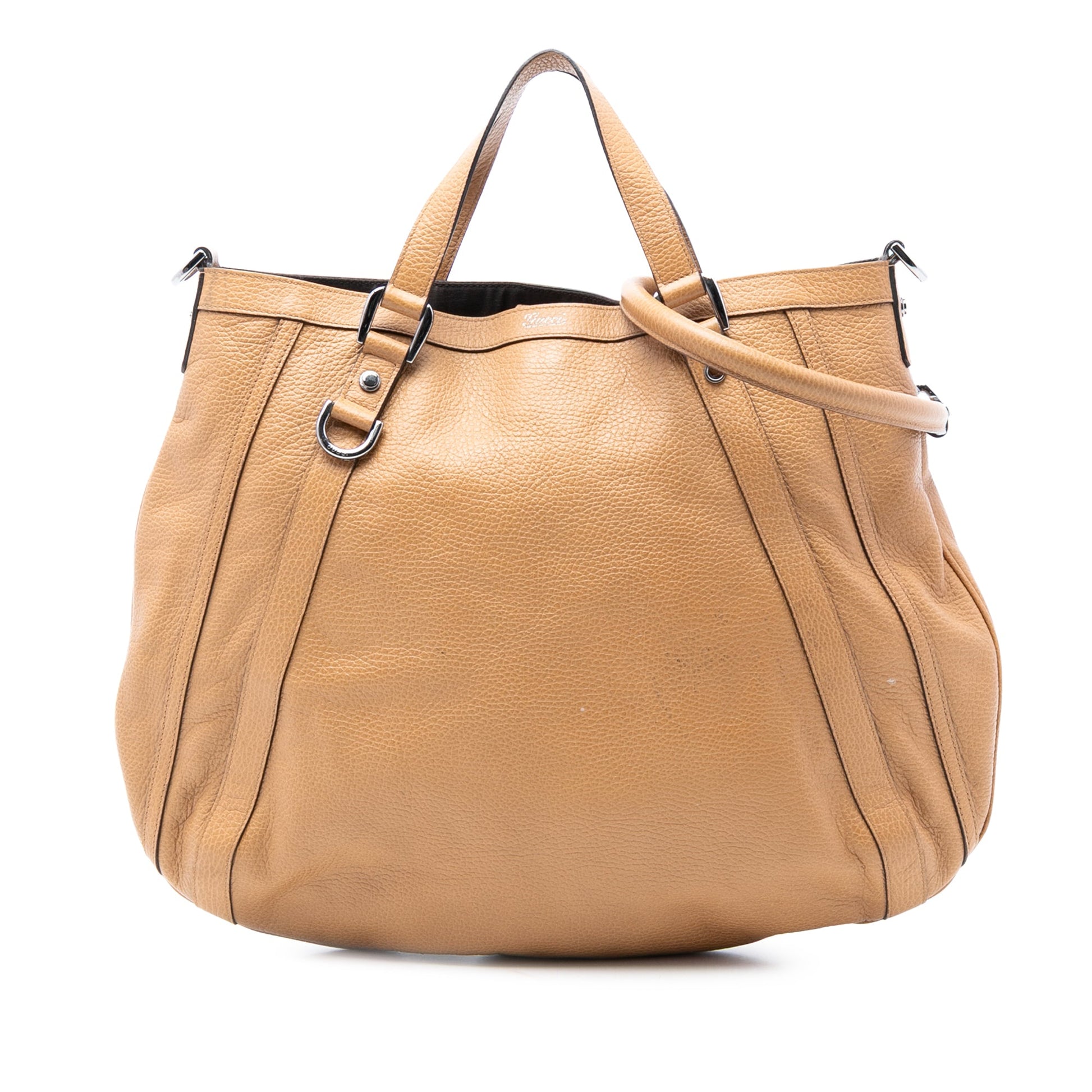 Leather Abbey D Ring Satchel