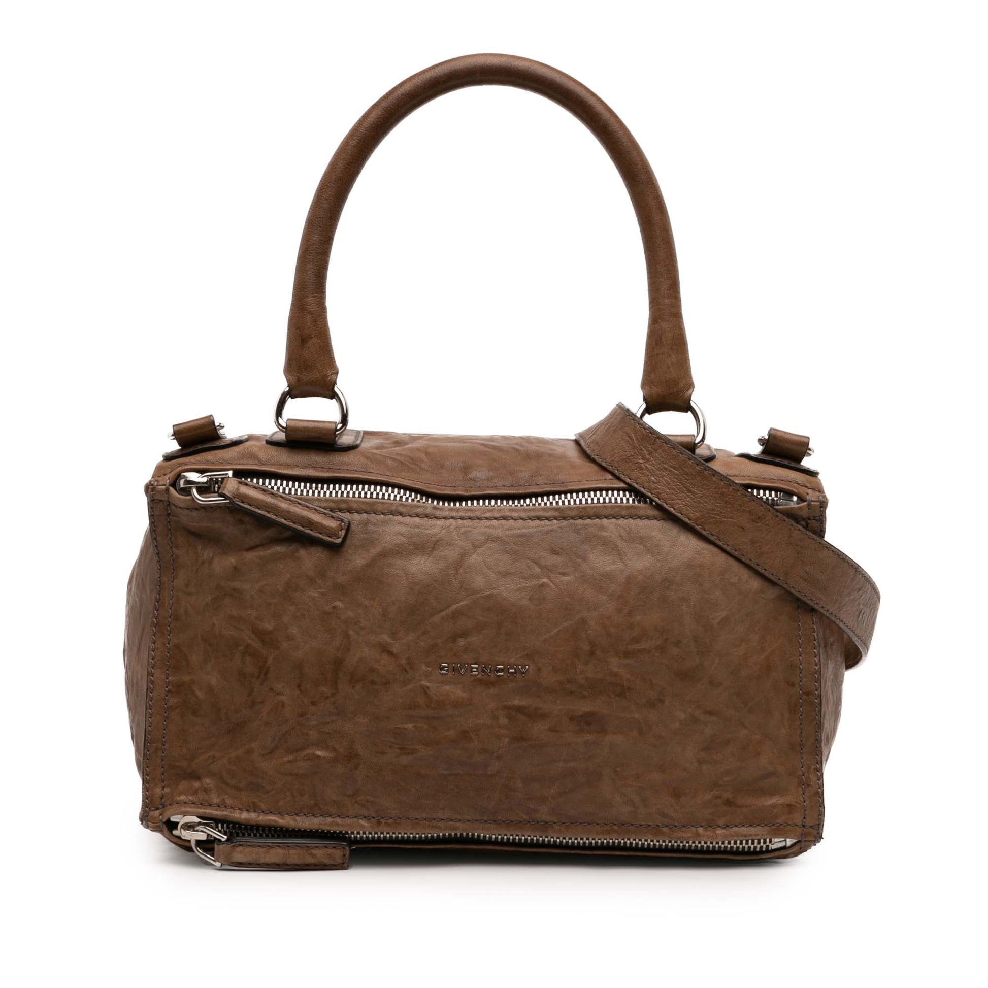 Givenchy Medium Wrinkled Sheepskin Pandora Satchel