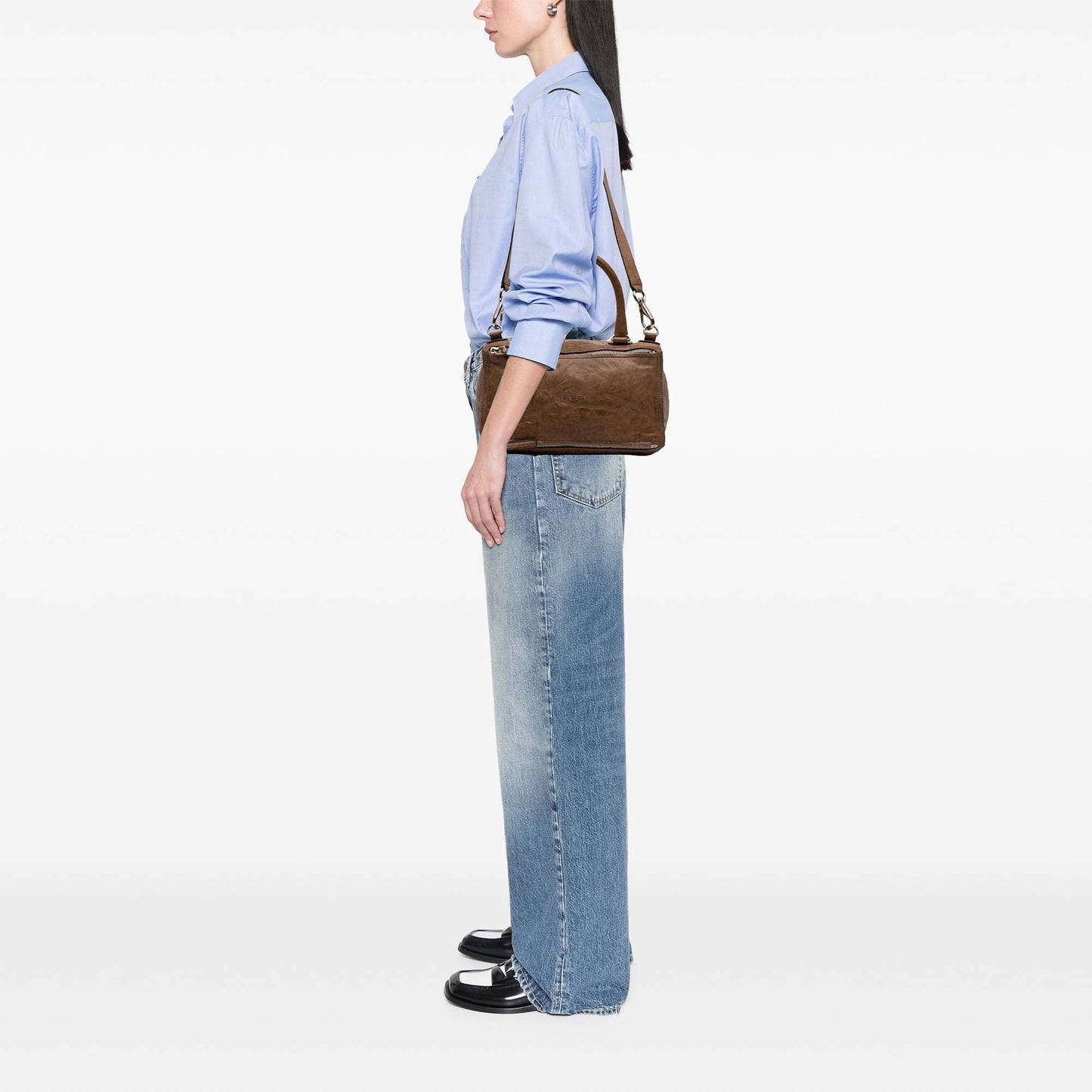 Givenchy Medium Wrinkled Sheepskin Pandora Satchel