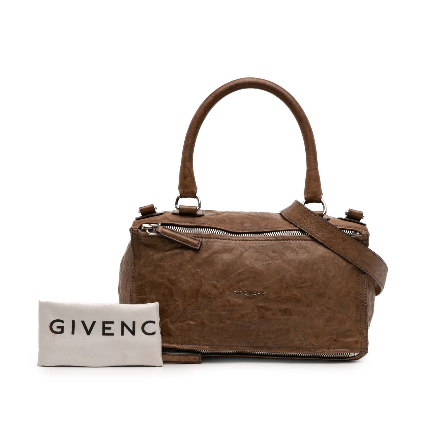 Givenchy Medium Wrinkled Sheepskin Pandora Satchel