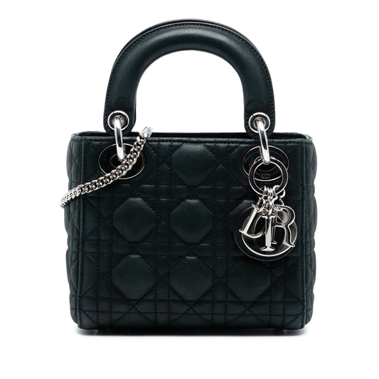 Dior Mini Iridescent Lambskin Cannage Lady Dior