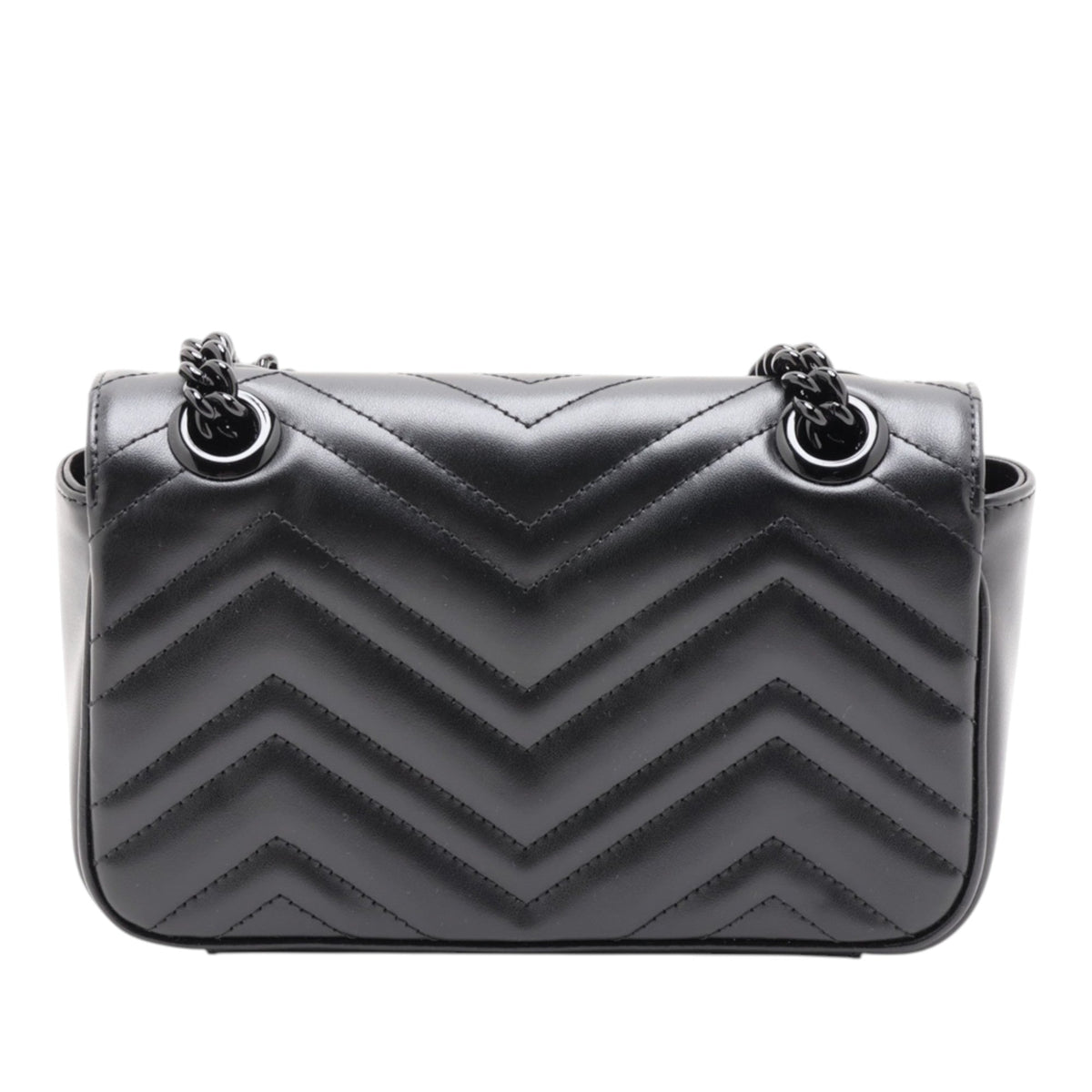 Gucci Small GG Marmont Matelasse Calfskin Monochrome Shoulder Bag