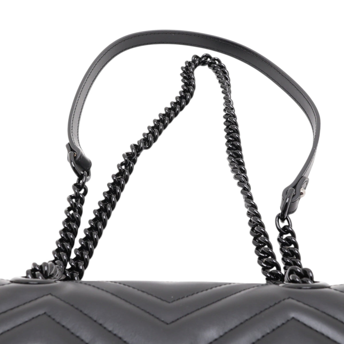 Gucci Small GG Marmont Matelasse Calfskin Monochrome Shoulder Bag