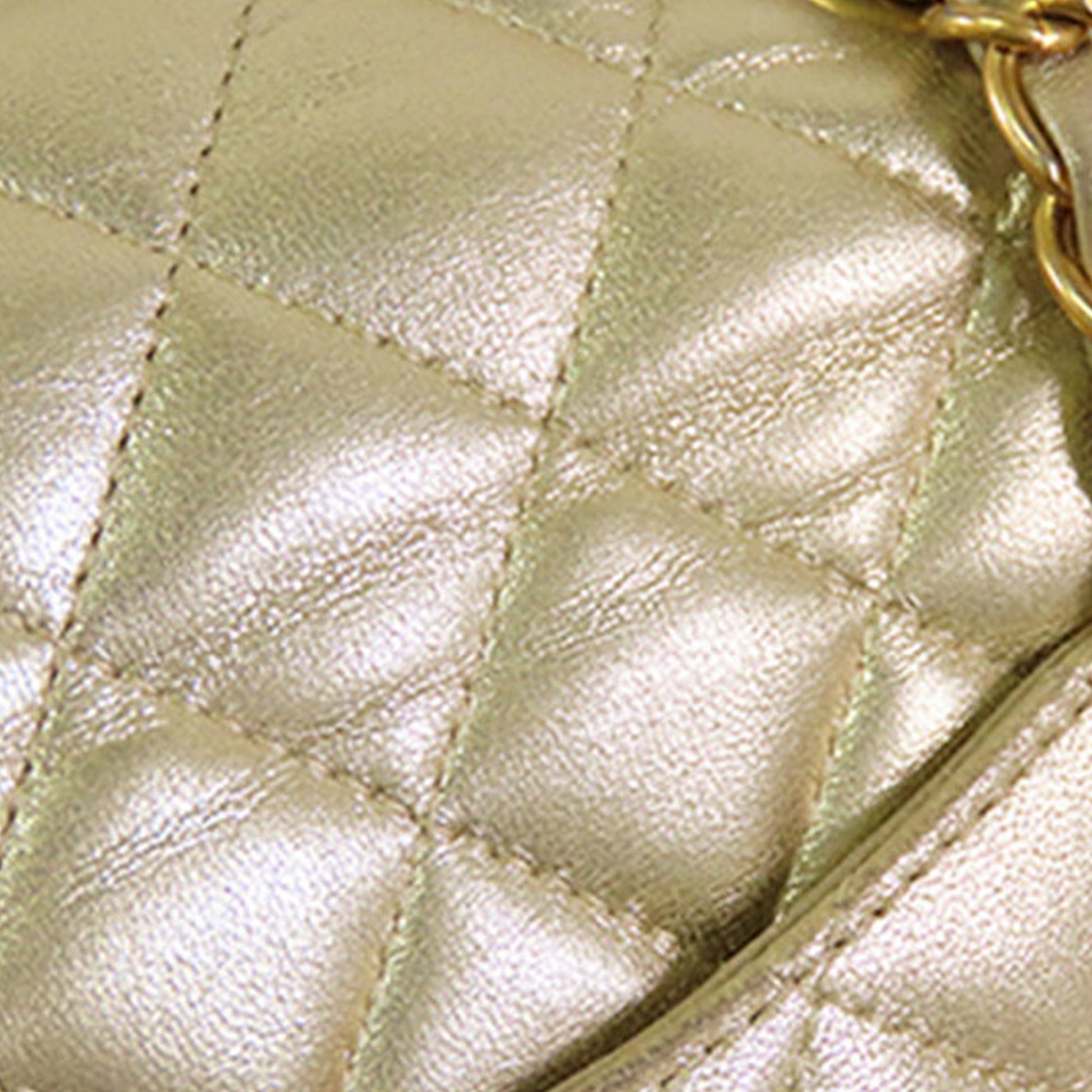 Chanel Mini Rectangular Classic Metallic Lambskin Single Flap