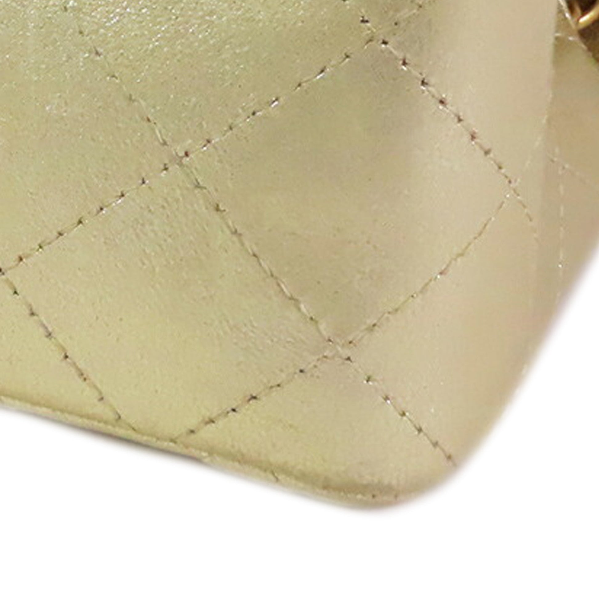 Chanel Mini Rectangular Classic Metallic Lambskin Single Flap