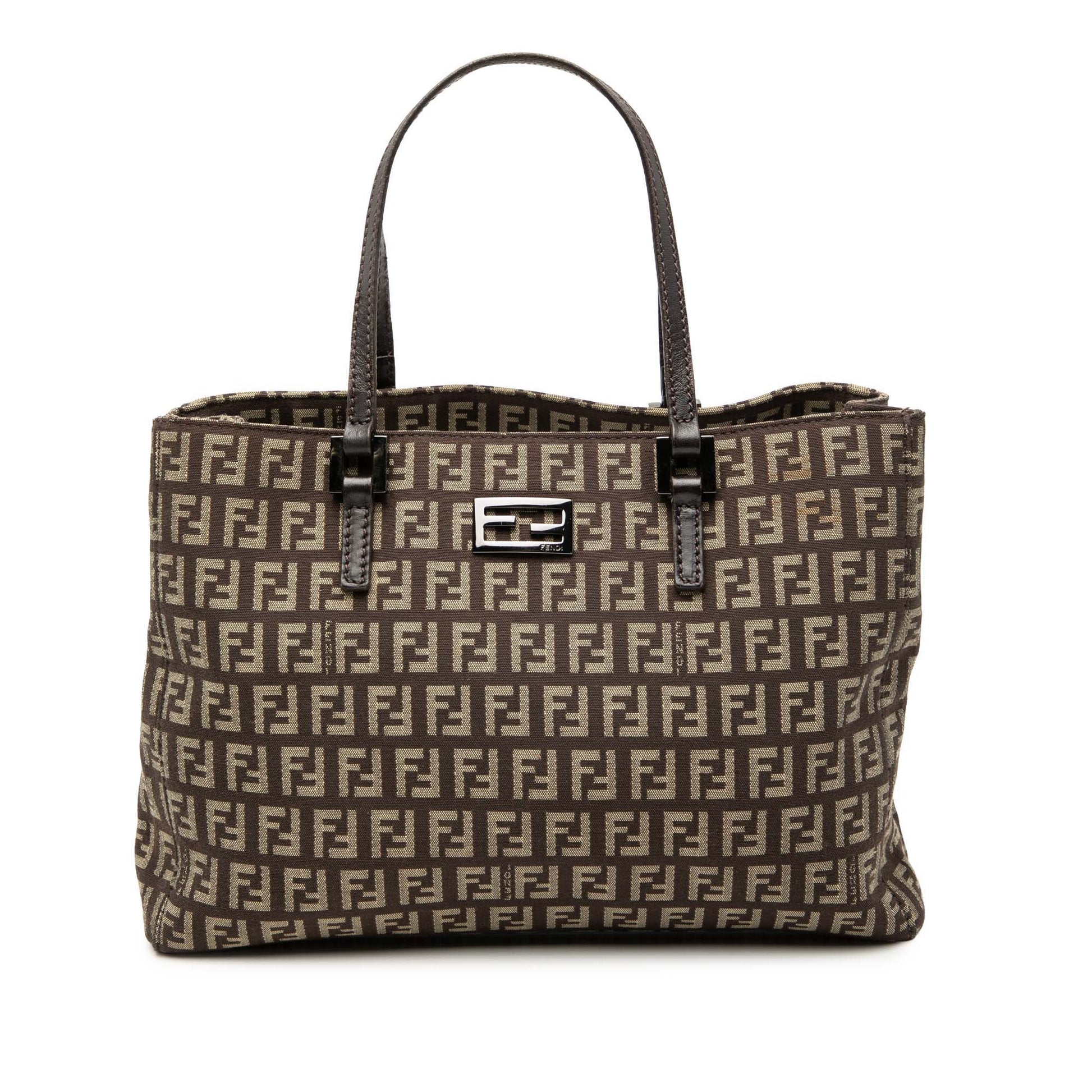 Fendi Small Zucchino Canvas Tote