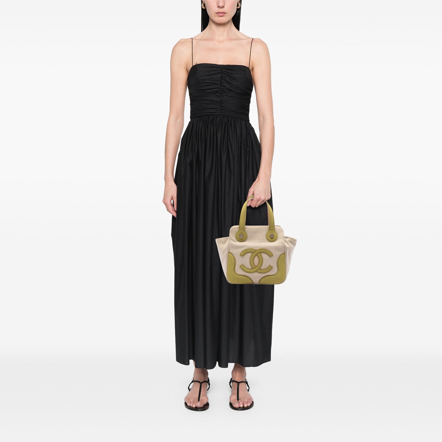 Chanel CC Canvas Marshmallow Handbag