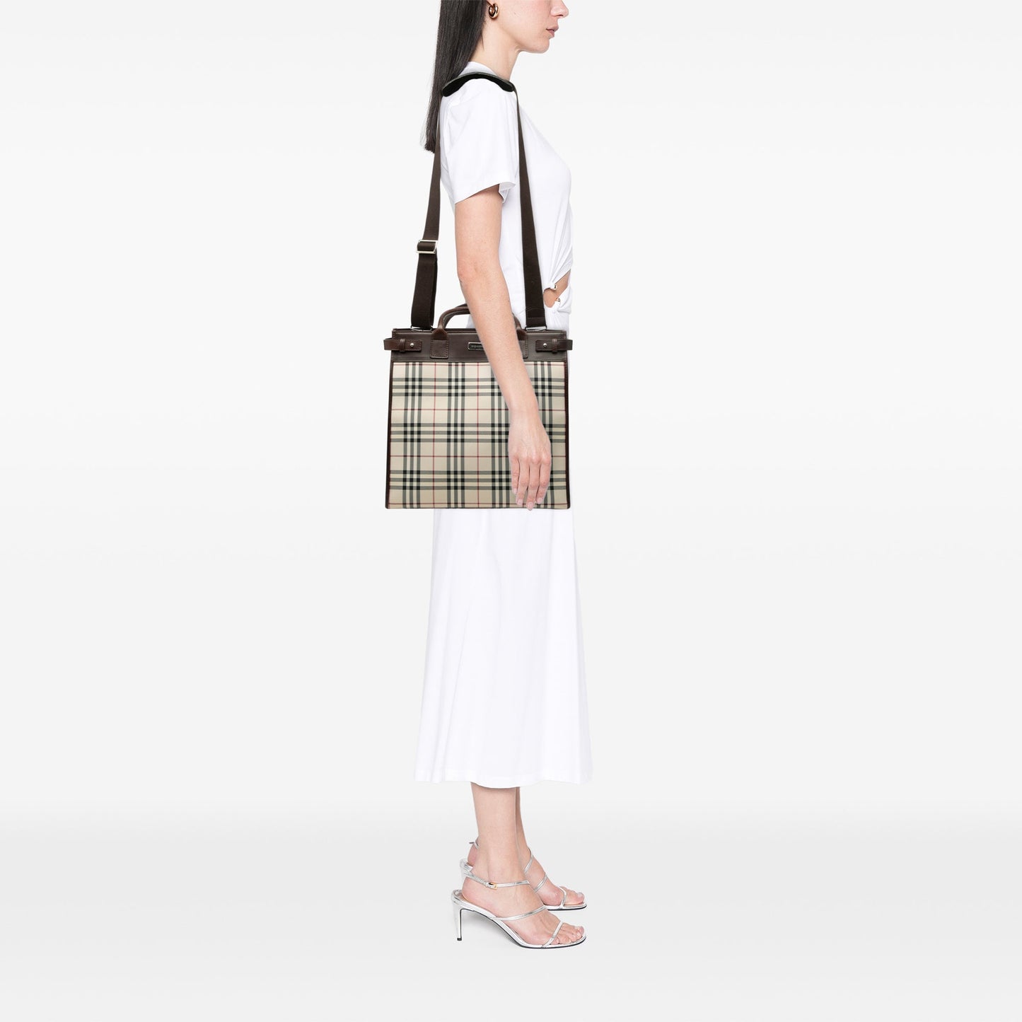 House Check Canvas Convertible Tote