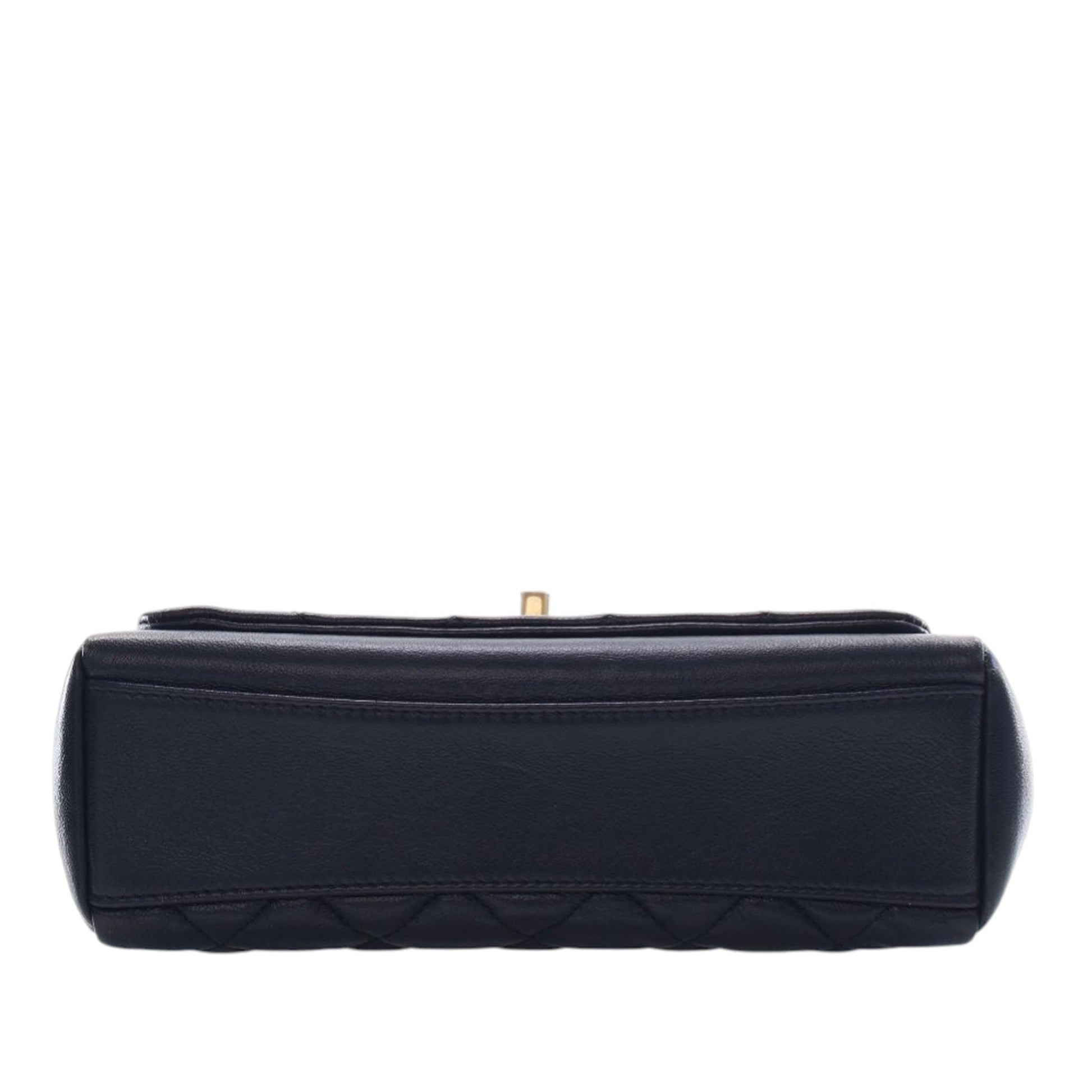 Chanel Small Quilted Crinkled Calfskin Chain Link Flap