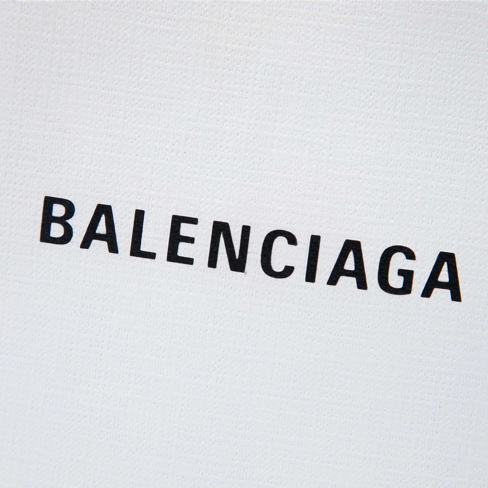 Balenciaga Mini Calfskin Logo Shopping Phone Holder