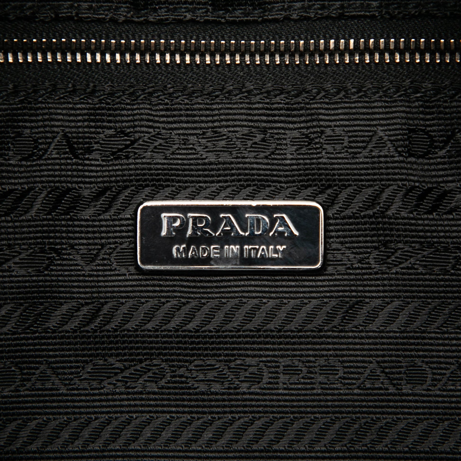 Prada Tessuto Zip Top Shoulder Bag