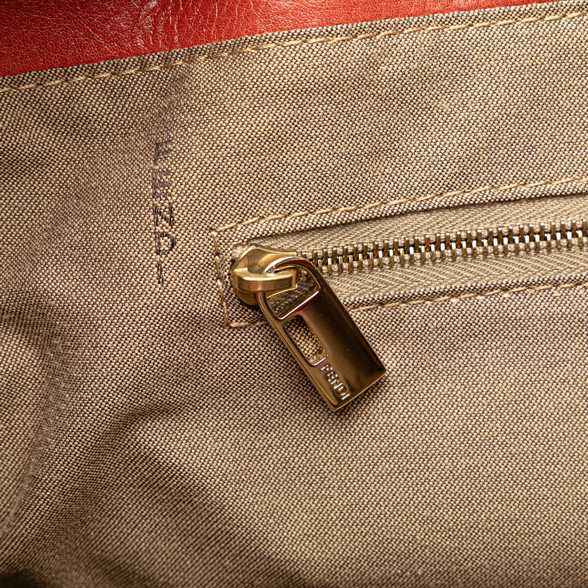 Fendi Large Leather Twins Tote