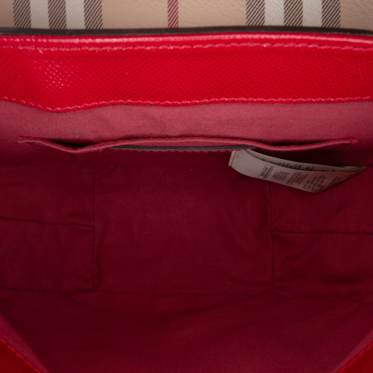 Burberry Patent and Haymarket Check Coated Canvas Maydown Crossbody