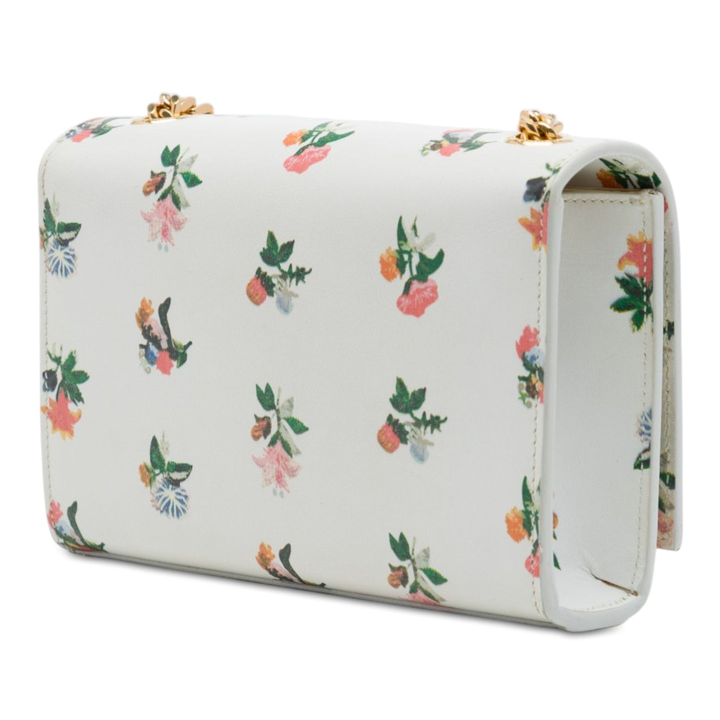 Saint Laurent Mini Smooth Calfskin Prairie Flower Printed Monogram Kate Crossbody