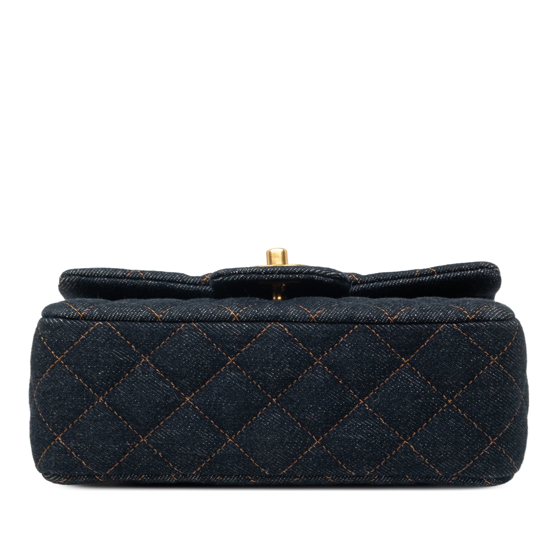 Chanel Mini Rectangular Quilted Denim Flap