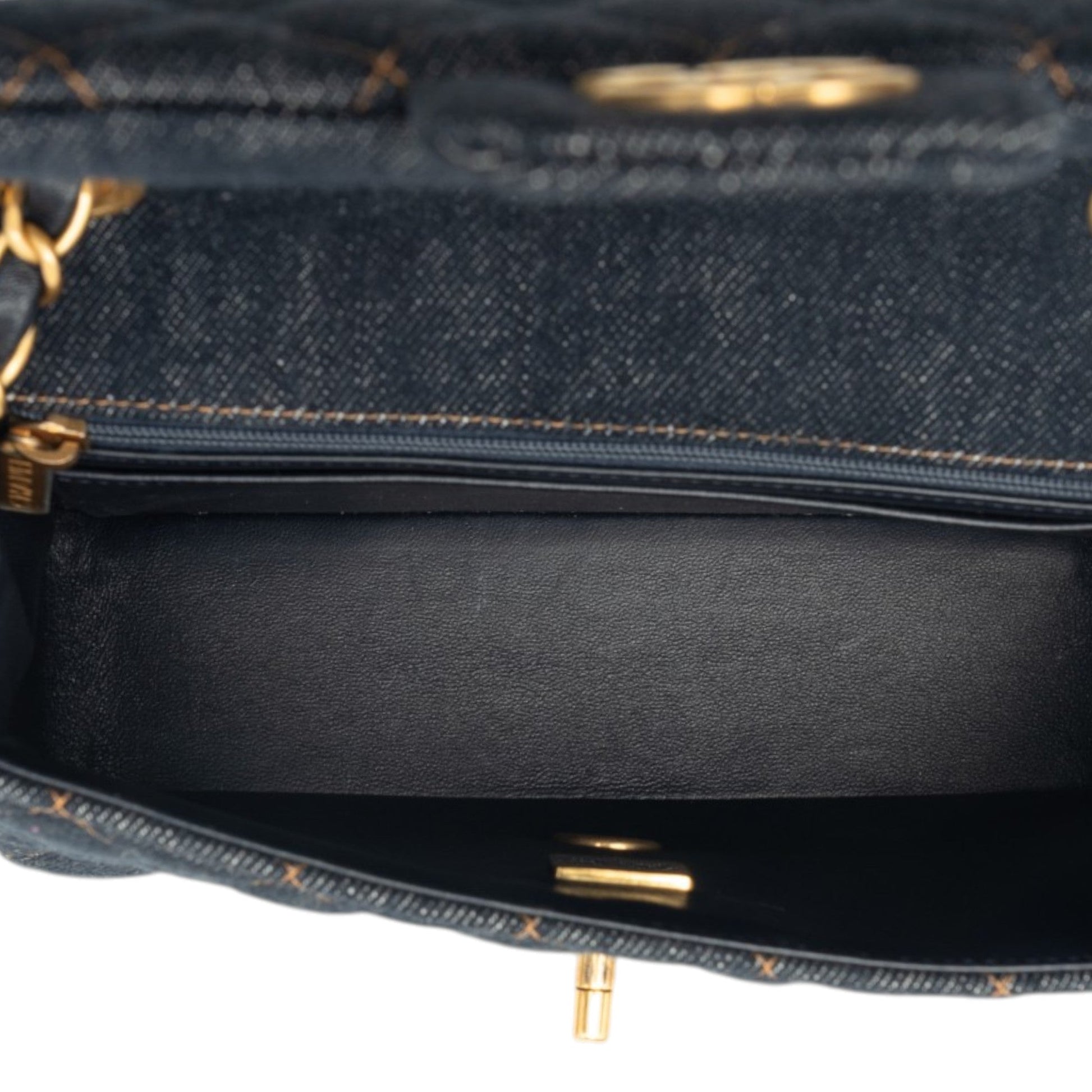 Chanel Mini Rectangular Quilted Denim Flap