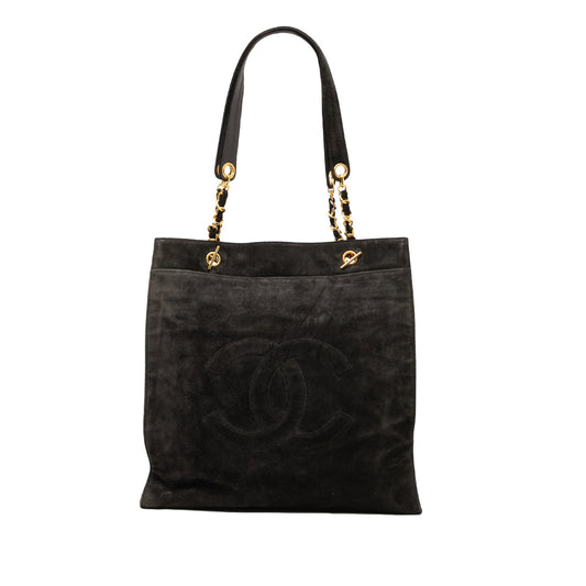 Chanel CC Suede Tote
