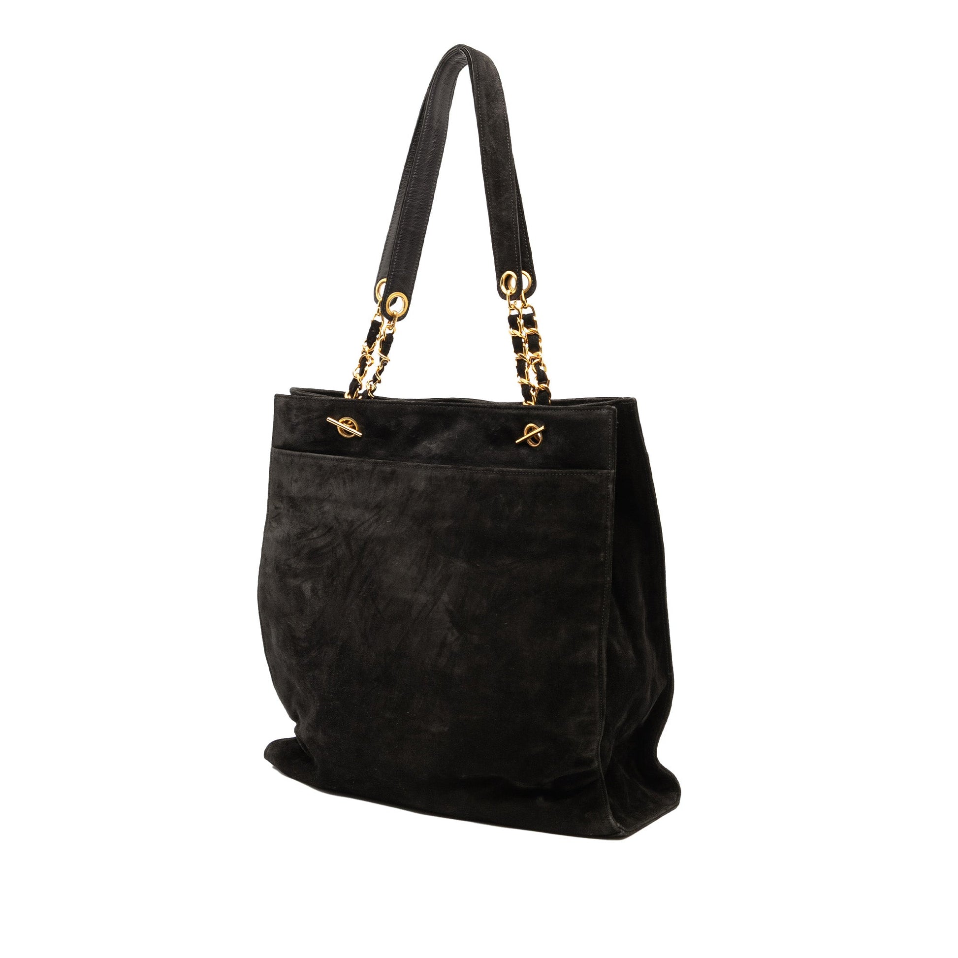 Chanel CC Suede Tote