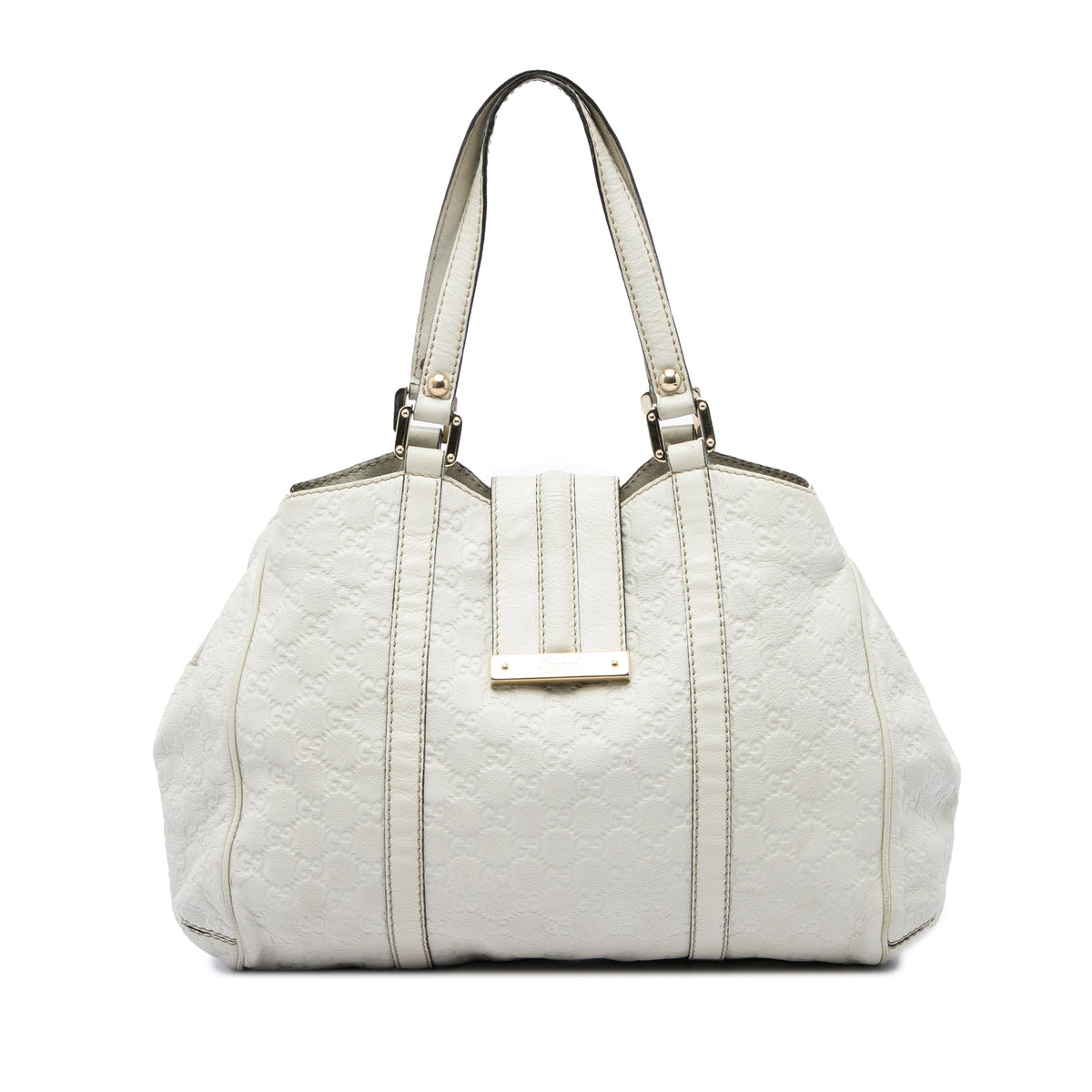 Gucci Guccissima New Ladies Tote — White