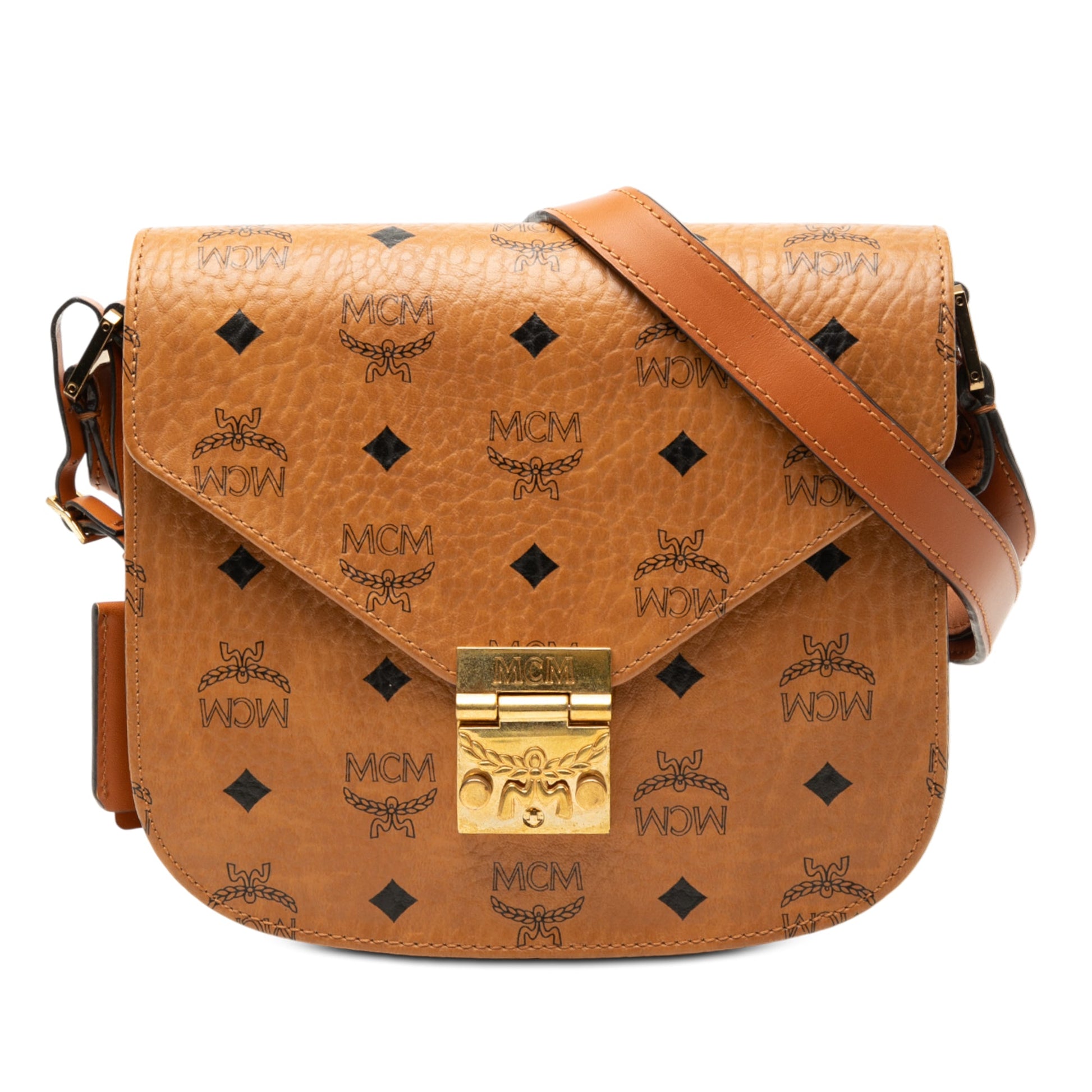 MCM Small Visetos Coated Canvas Patricia Crossbody
