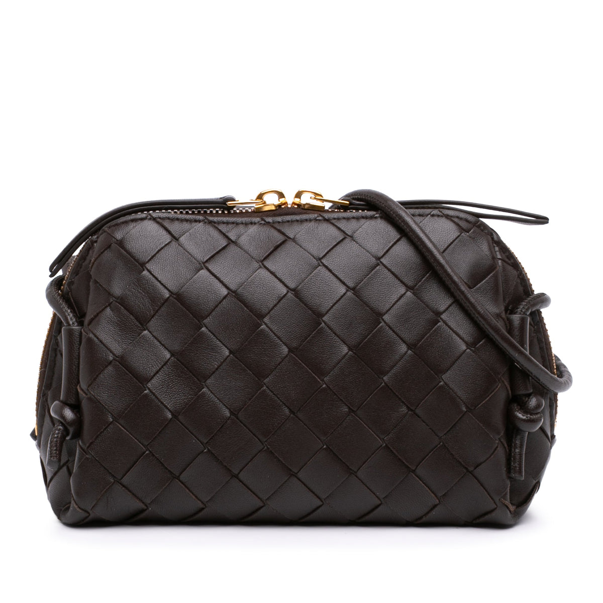 Bottega Veneta Mini Lambskin Intrecciato Loop Camera Bag