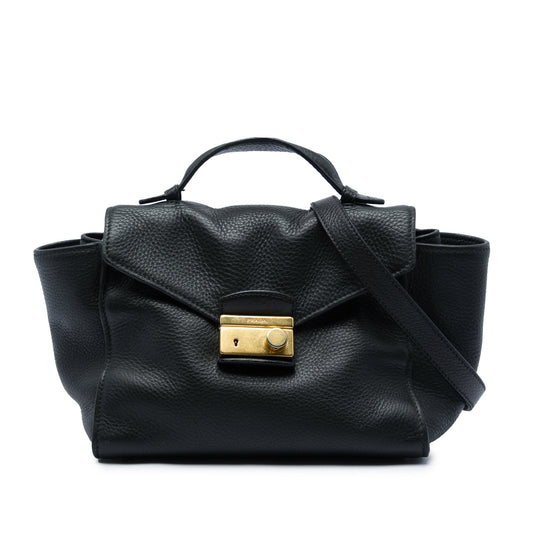 Prada Vitello Daino Soundlock Satchel