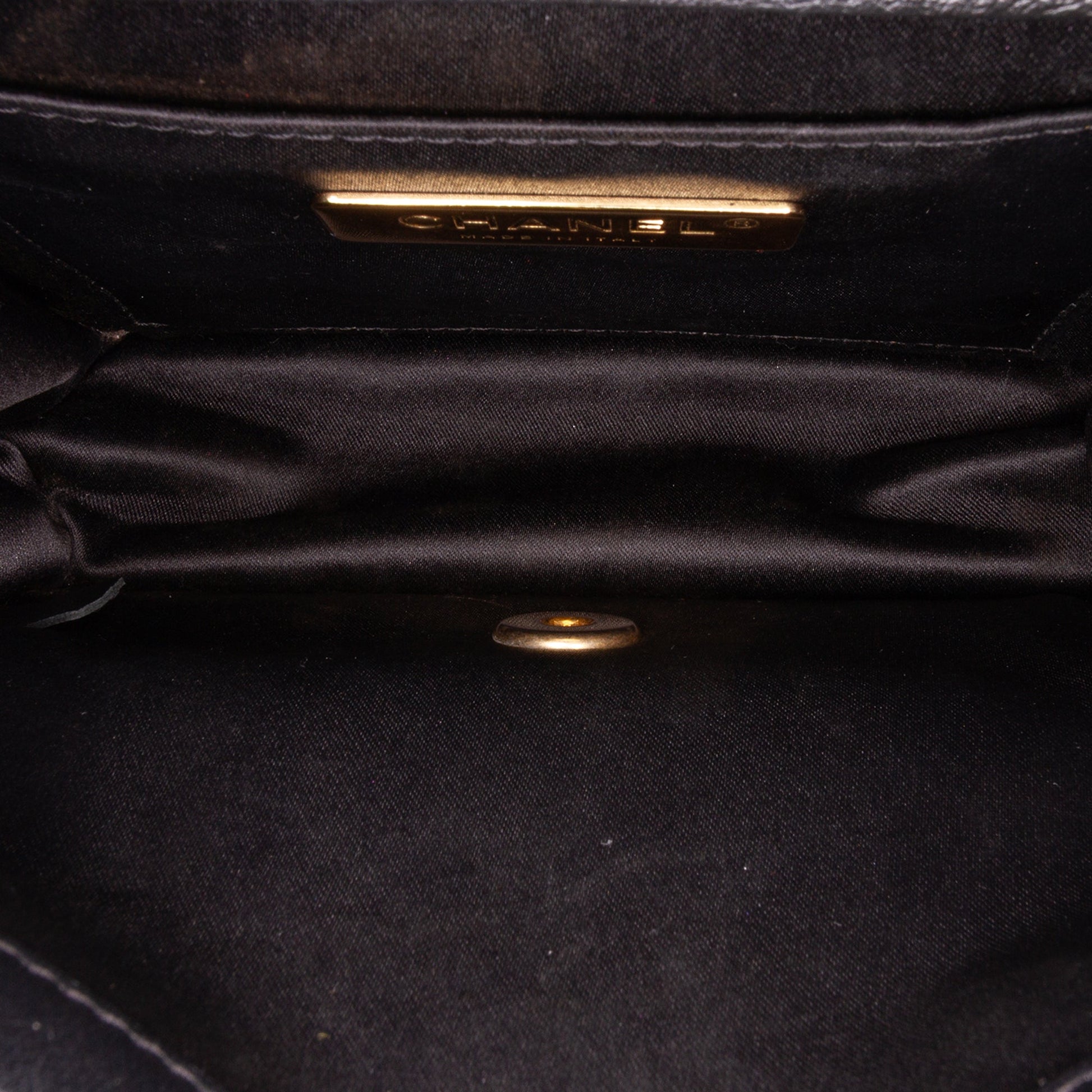Chanel Mini Square Calfskin Coco Embossed Flap