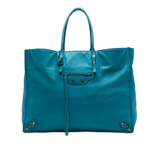 Balenciaga Leather Papier A4 Tote