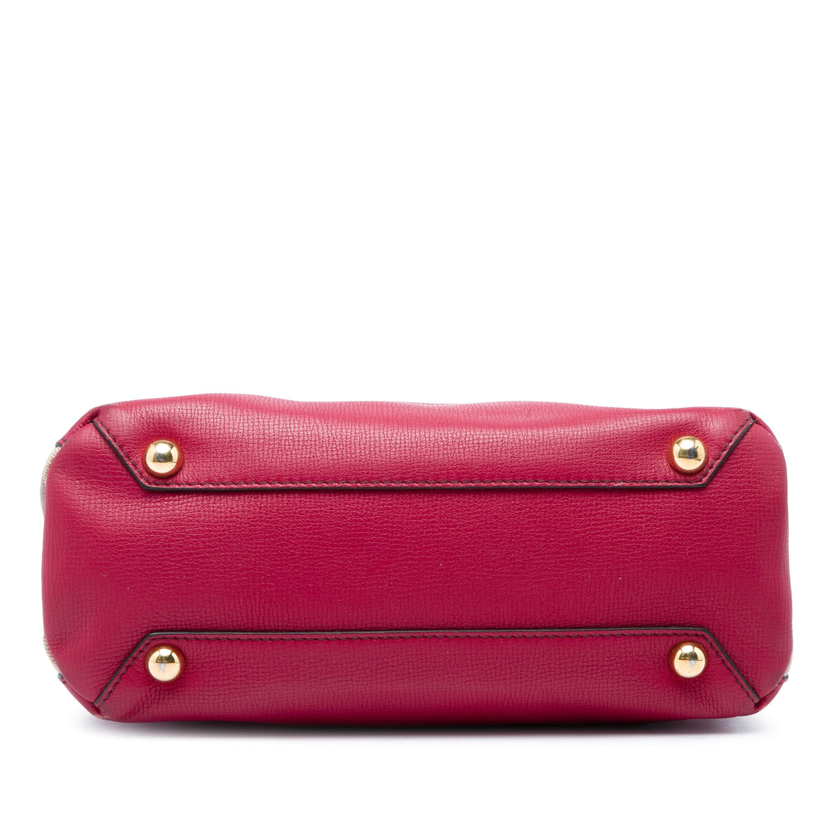 Burberry Small Grainy Calfskin and House Check Banner Satchel