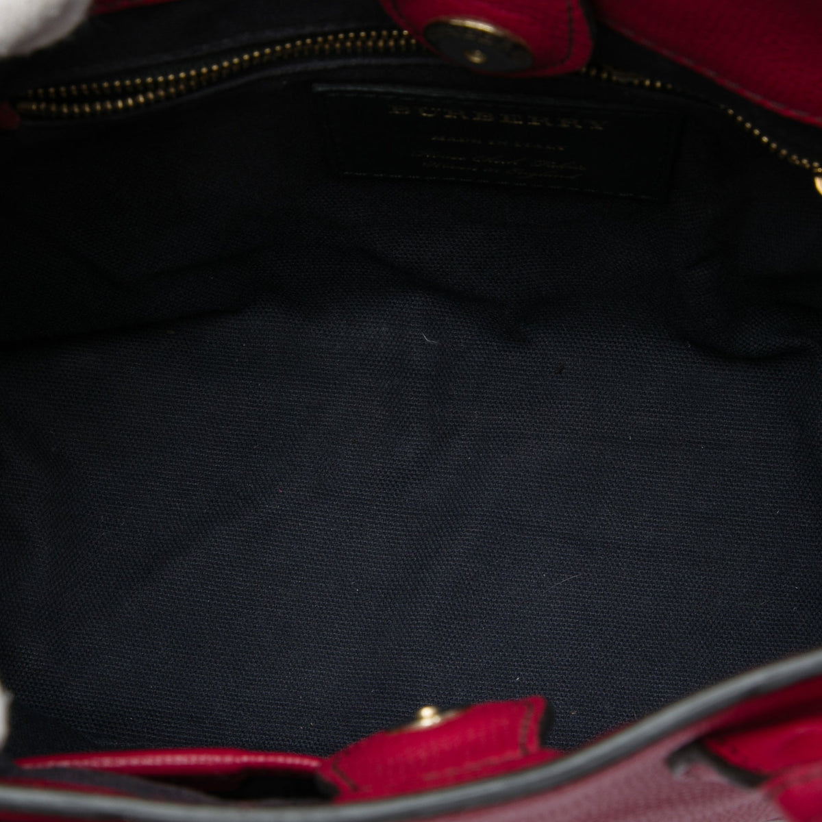 Burberry Small Grainy Calfskin and House Check Banner Satchel