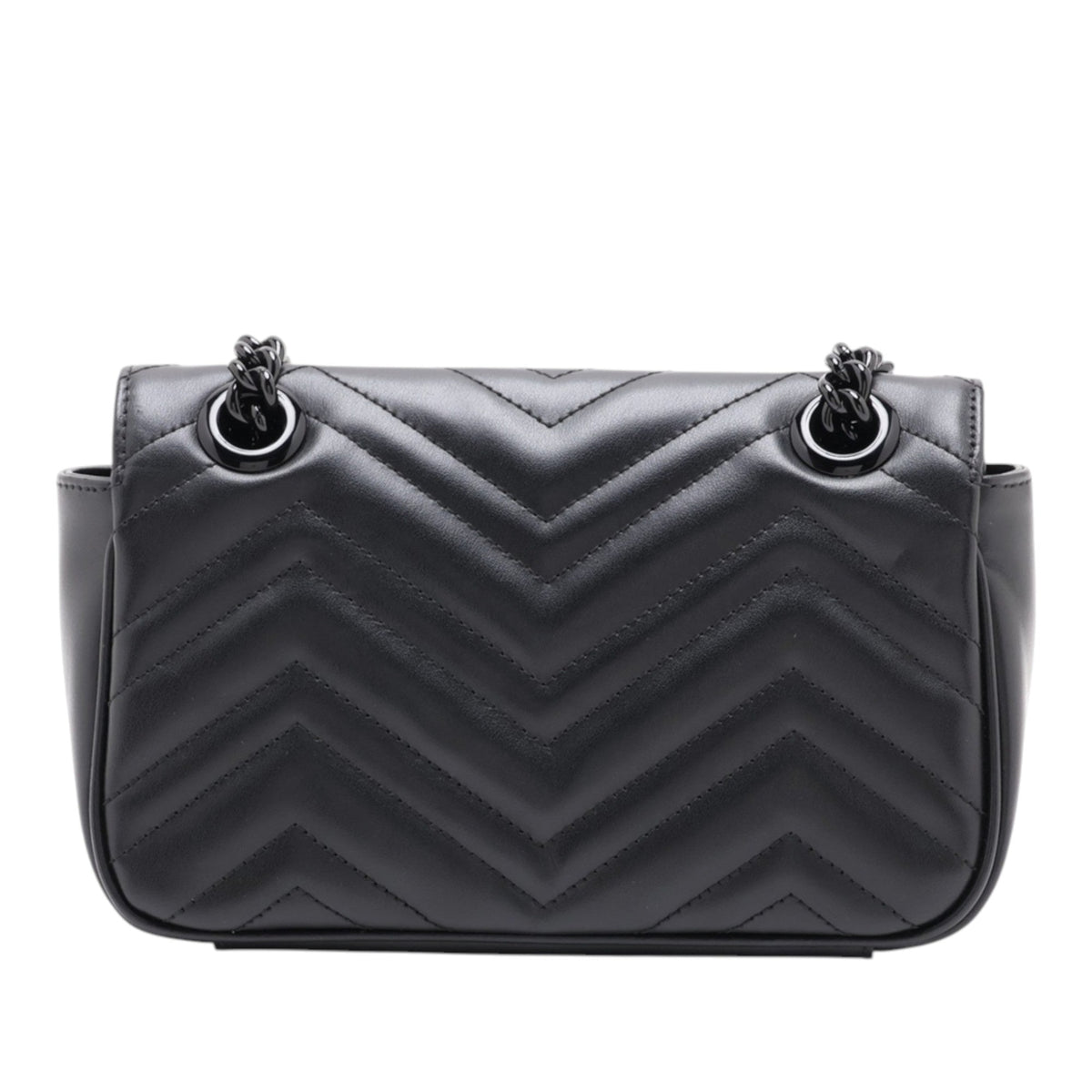 Gucci Small GG Marmont Matelasse Calfskin Monochrome Shoulder Bag