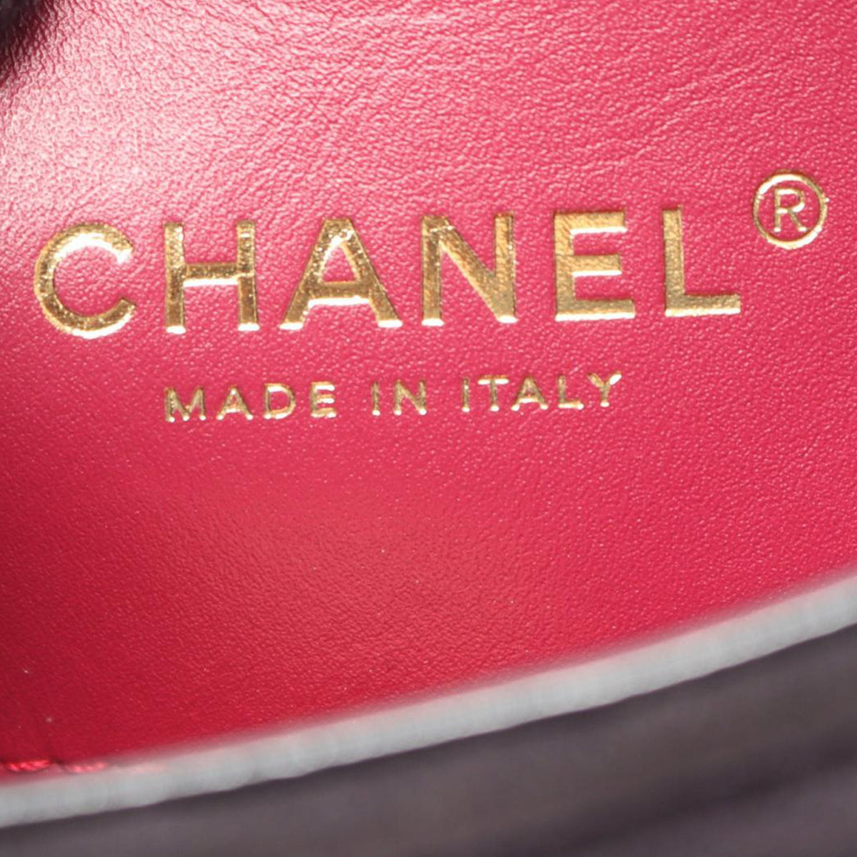 Chanel Mini Quilted Shiny Calfskin Messenger Bag
