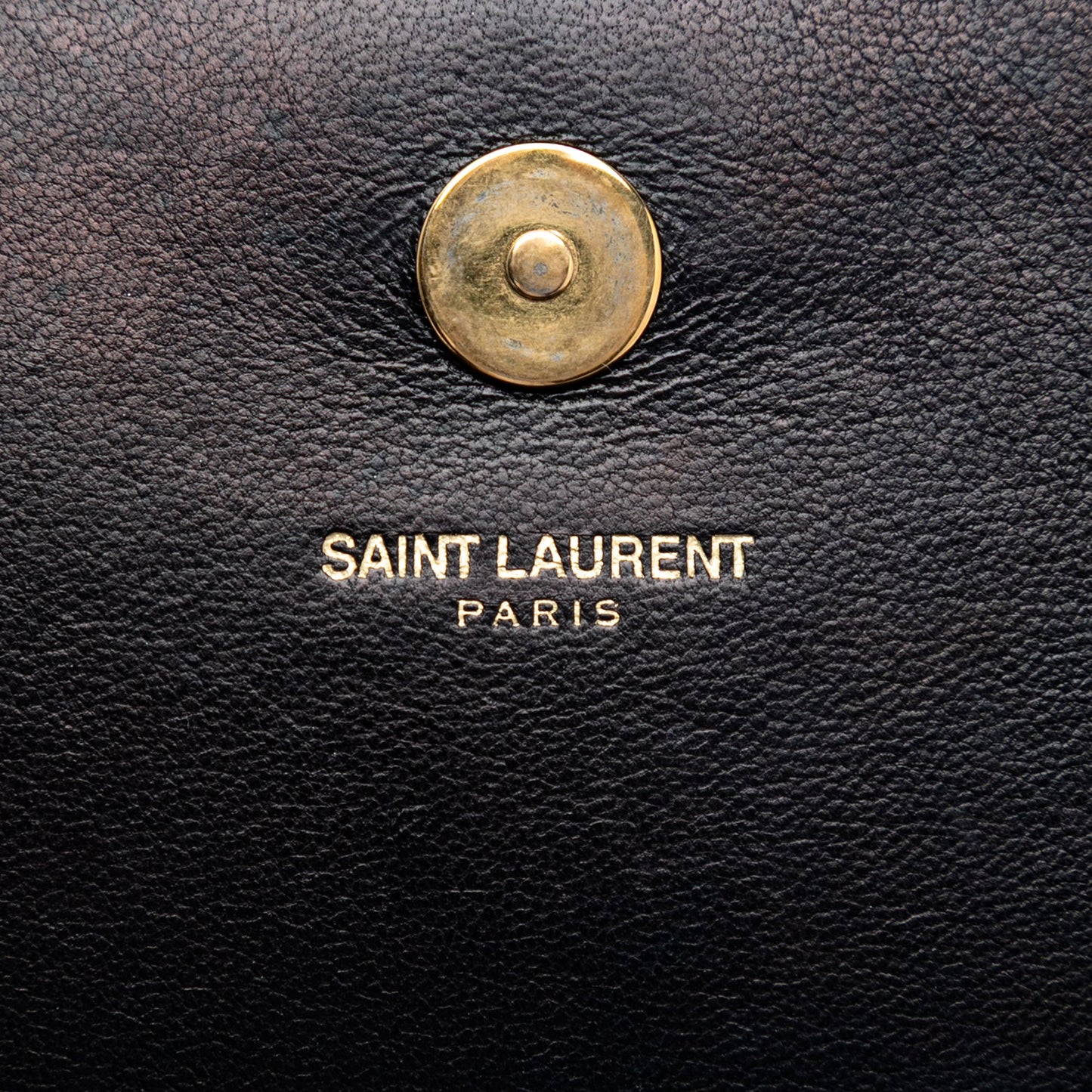 Saint Laurent Suede Monogram Kate Tassel Clutch