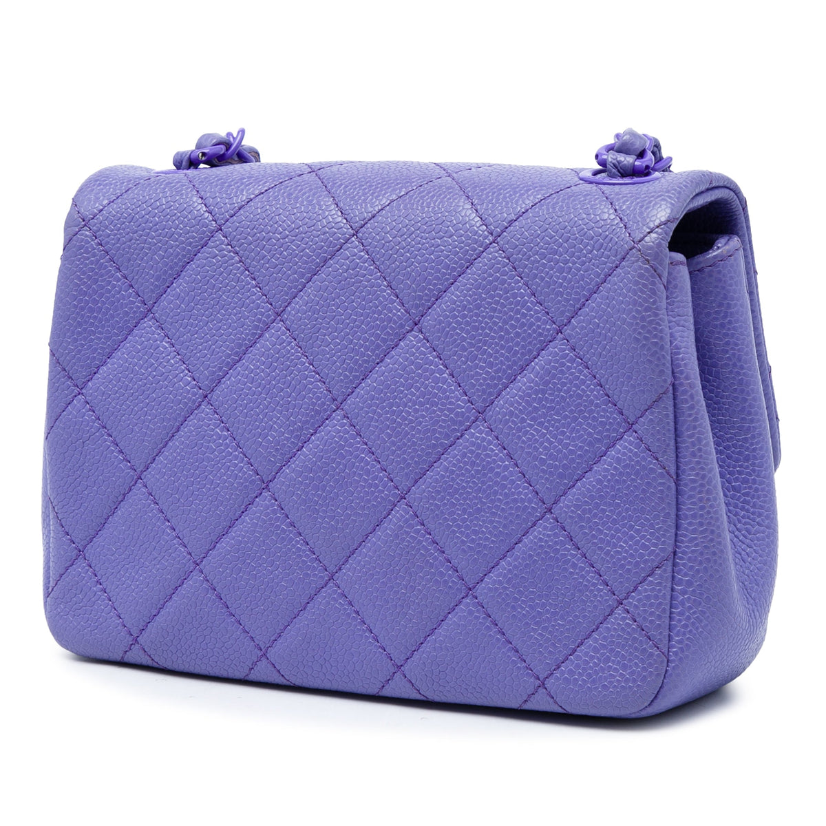 Chanel Mini Square Quilted Caviar CC Incognito Single Flap