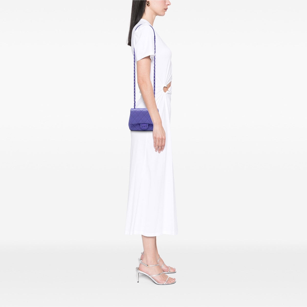 Chanel Mini Square Quilted Caviar CC Incognito Single Flap