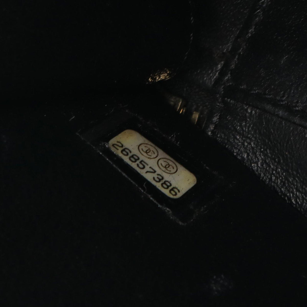 Chanel Small Caviar CC Filigree Vanity Case — Black