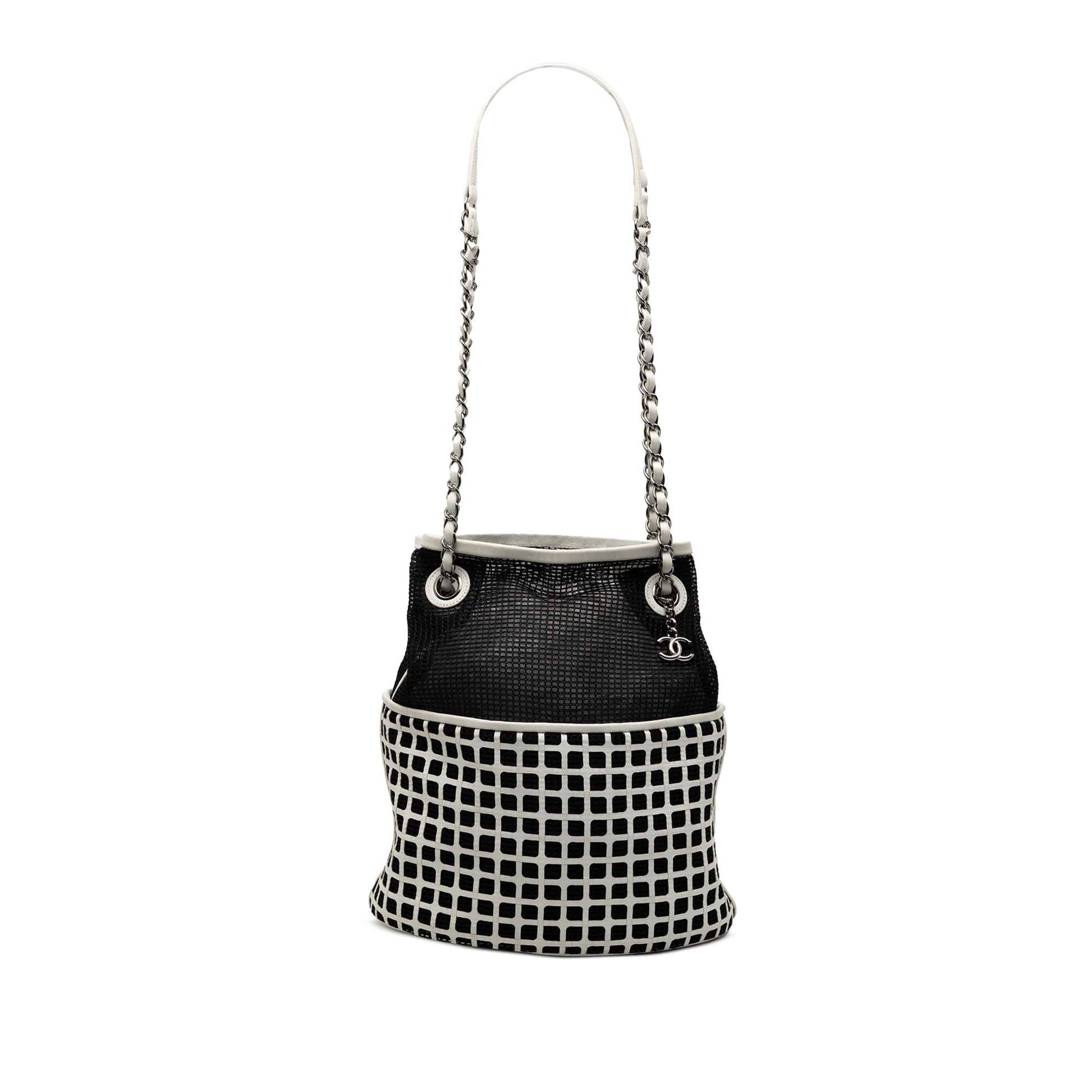 Chanel CC Mesh and Calfskin Bucket Bag