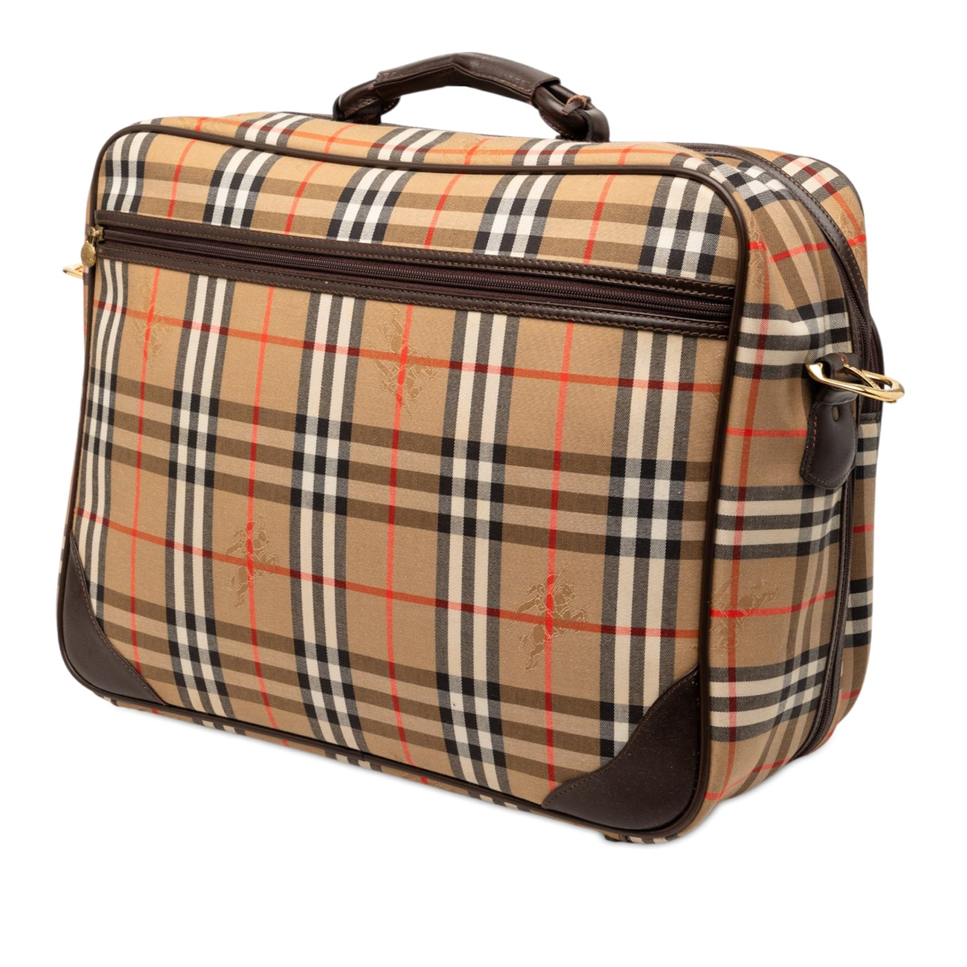 Burberry Haymarket Check Canvas Briefcase