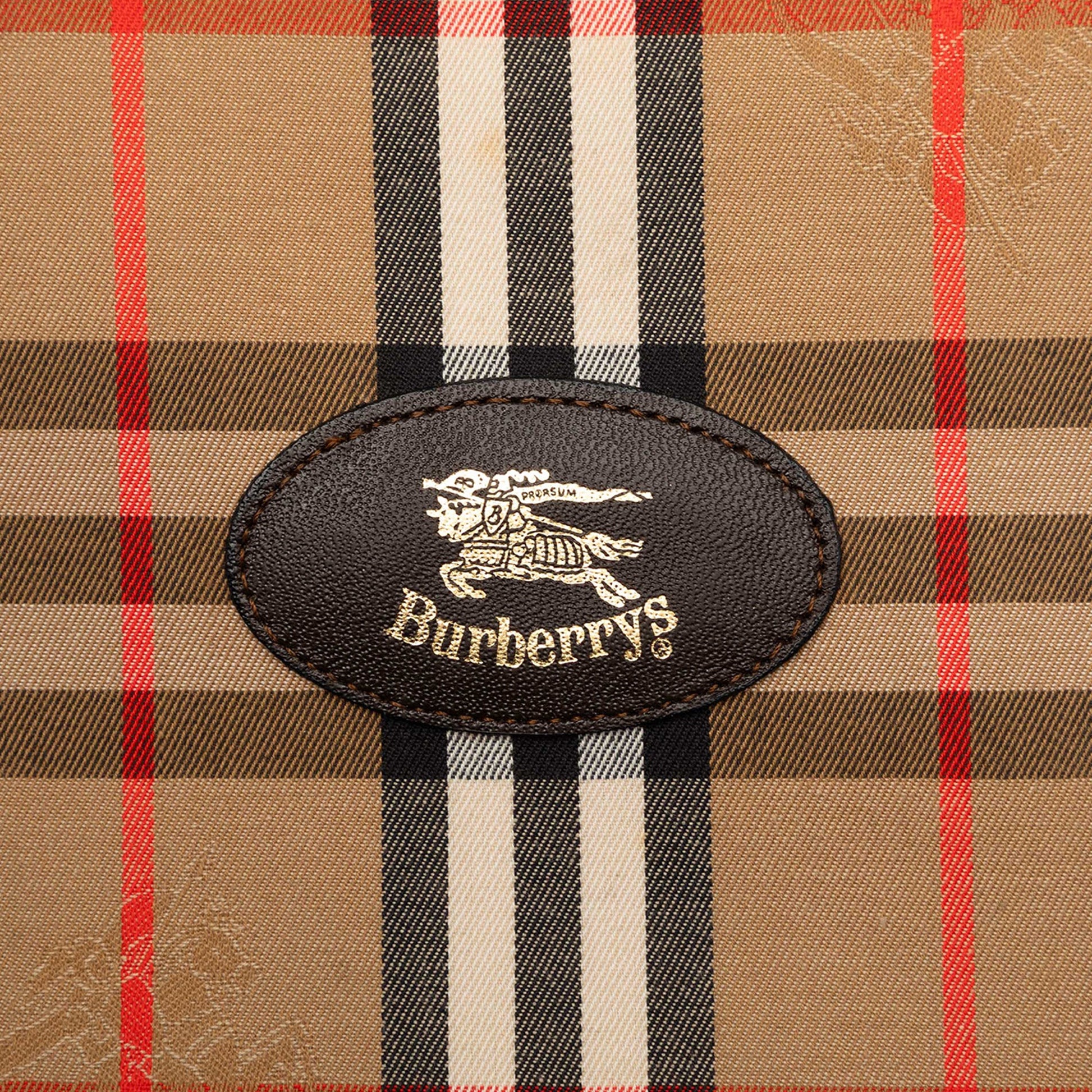 Burberry Haymarket Check Canvas Briefcase
