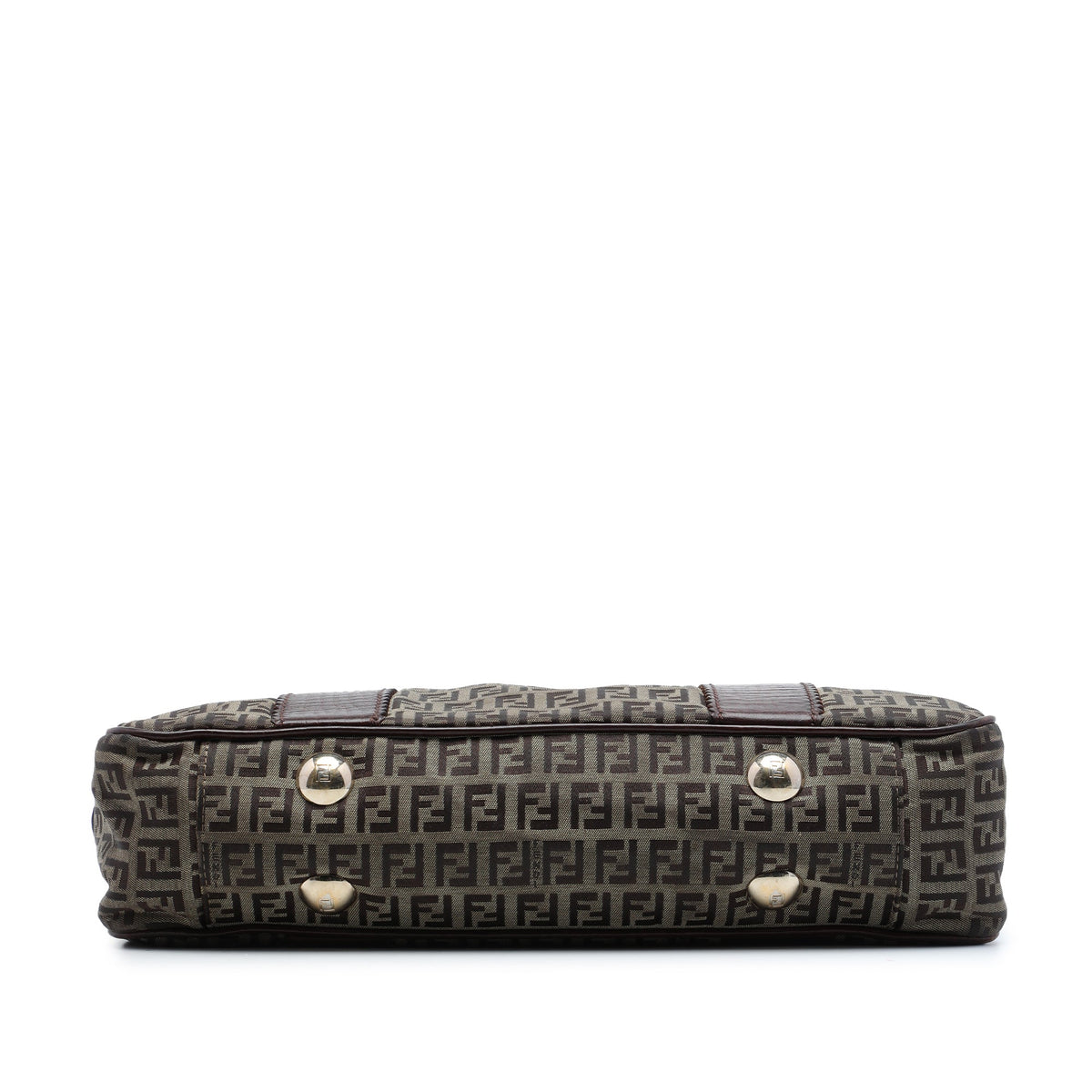 Fendi Zucchino Canvas Shoulder Bag