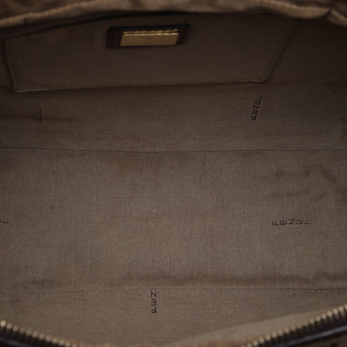 Fendi Zucchino Canvas Shoulder Bag
